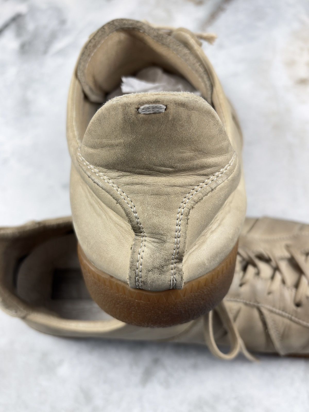 Maison Margiela Maison Margiela Vintage Dirty Beige Replica Gat Sneakers Size US 13 / EU 46 - 6 Thumbnail