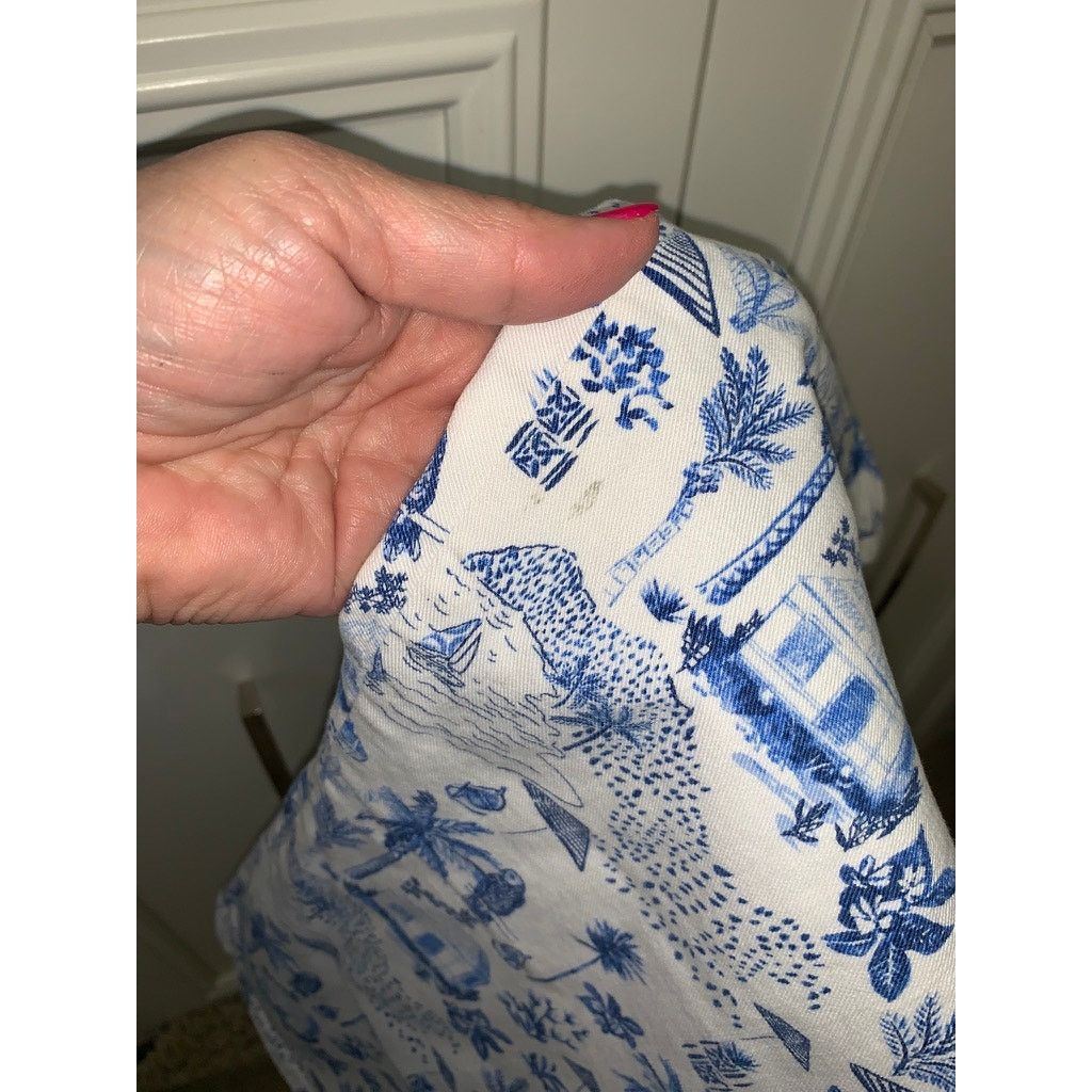 Tommy Bahama Tommy Bahama Women's Beach Hut Print Cropped Jeans 31x24 Size 31" - 5 Thumbnail