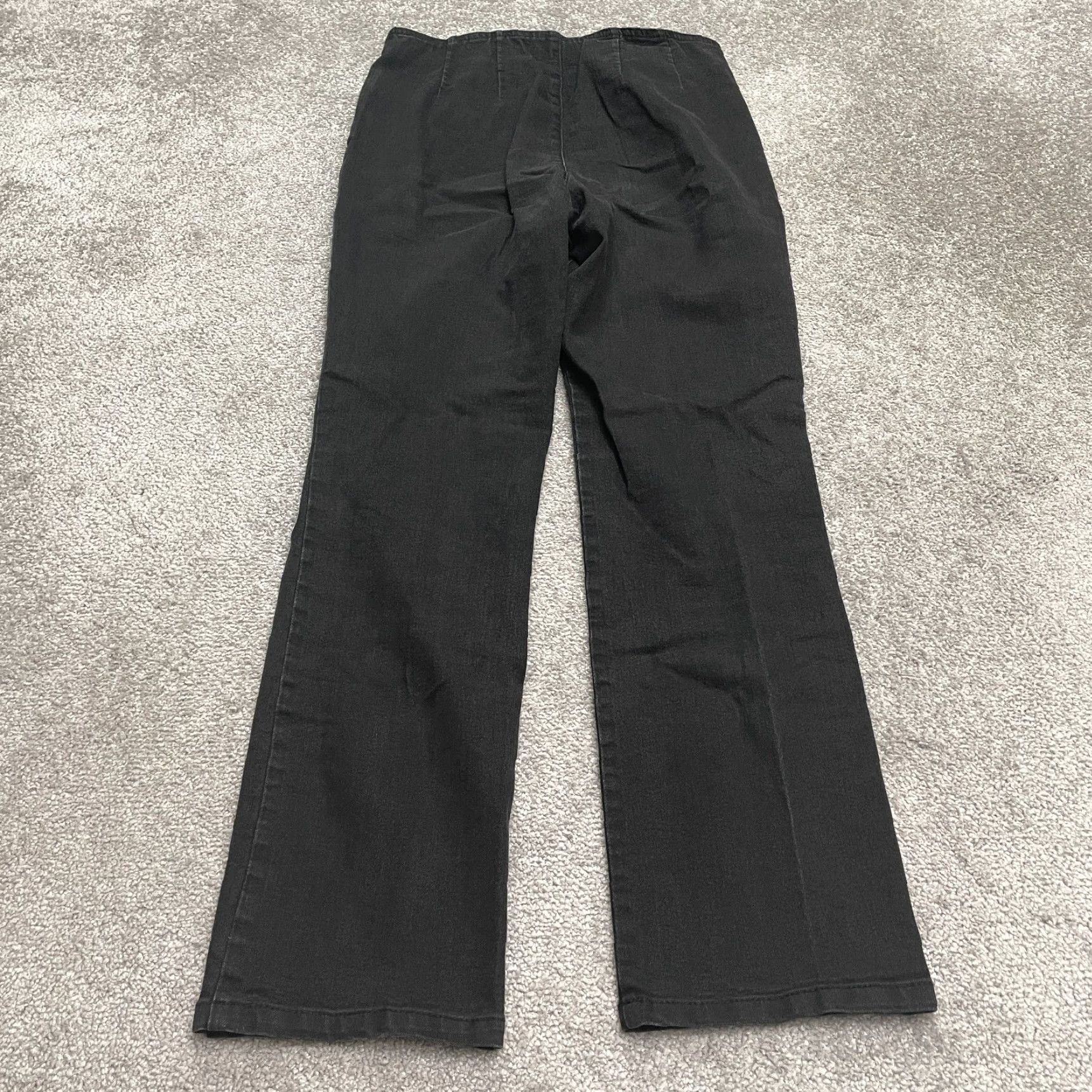 Vintage DREAM Jeans Denim Womens 10 Black Straight Leg High Rise 30x29 Dark Wash Casual Pants City USA Mens? Size 32" / US 10 / IT 46 - 2 Thumbnail