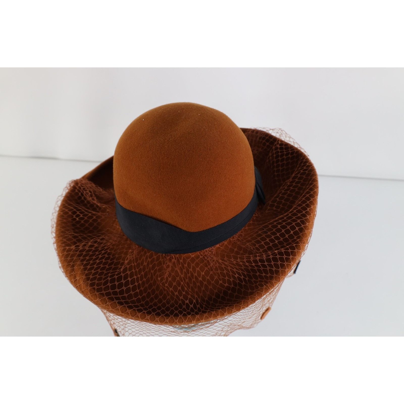 Vintage Vintage 60s Adolfo Mid Century Modern Birdcage Lace Hat Size ONE SIZE - 3 Thumbnail
