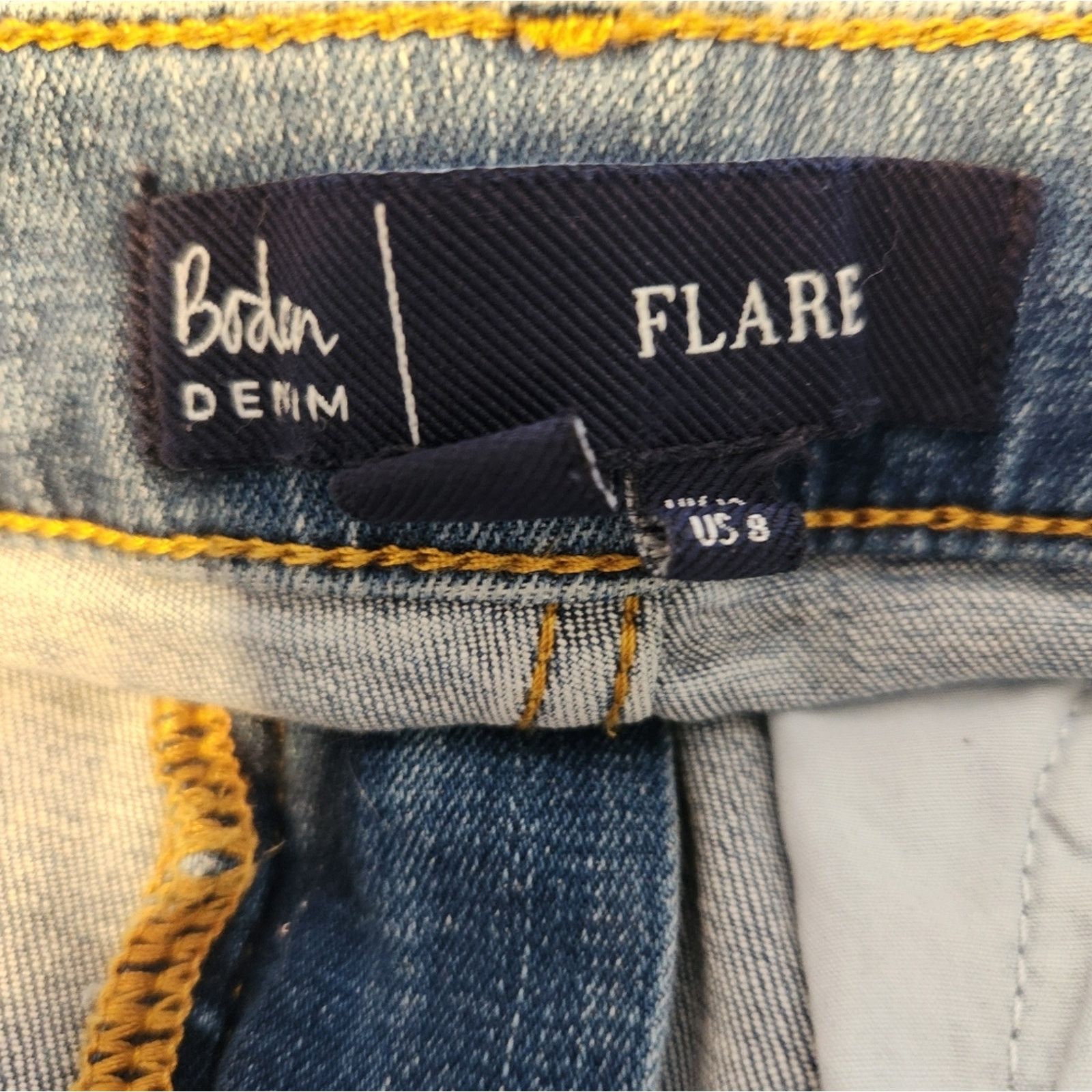 Boden Boden Fitted Cropped Flare Jeans 8 Size 30" / US 8 / IT 44 - 7 Thumbnail