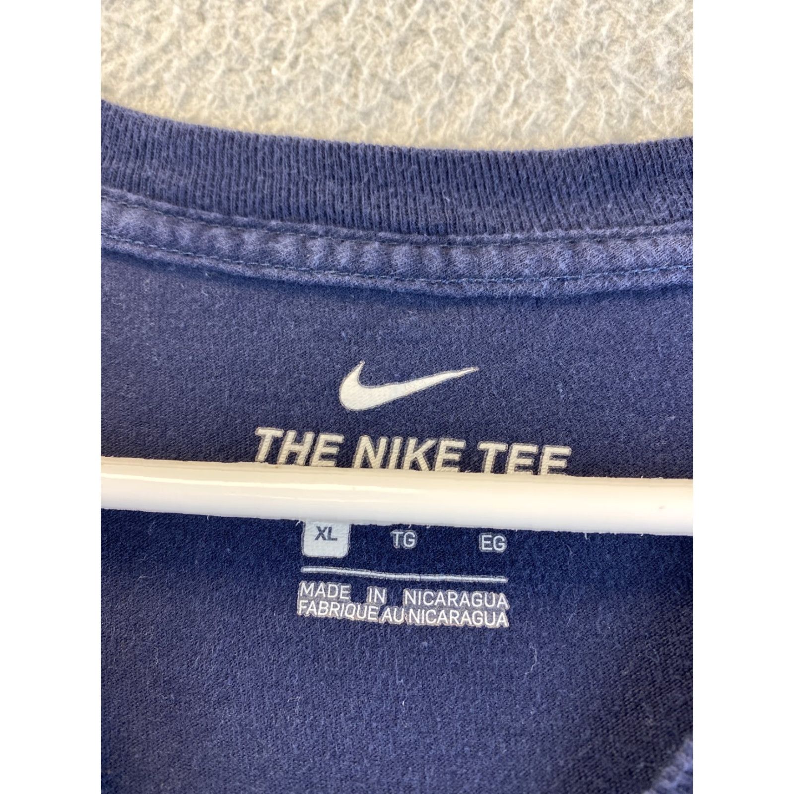Nike Nike T-Shirt Short Sleeve Logo Swoosh Gym Active XL Blue Mens 89-20 Size US XL / EU 56 / 4 - 3 Thumbnail