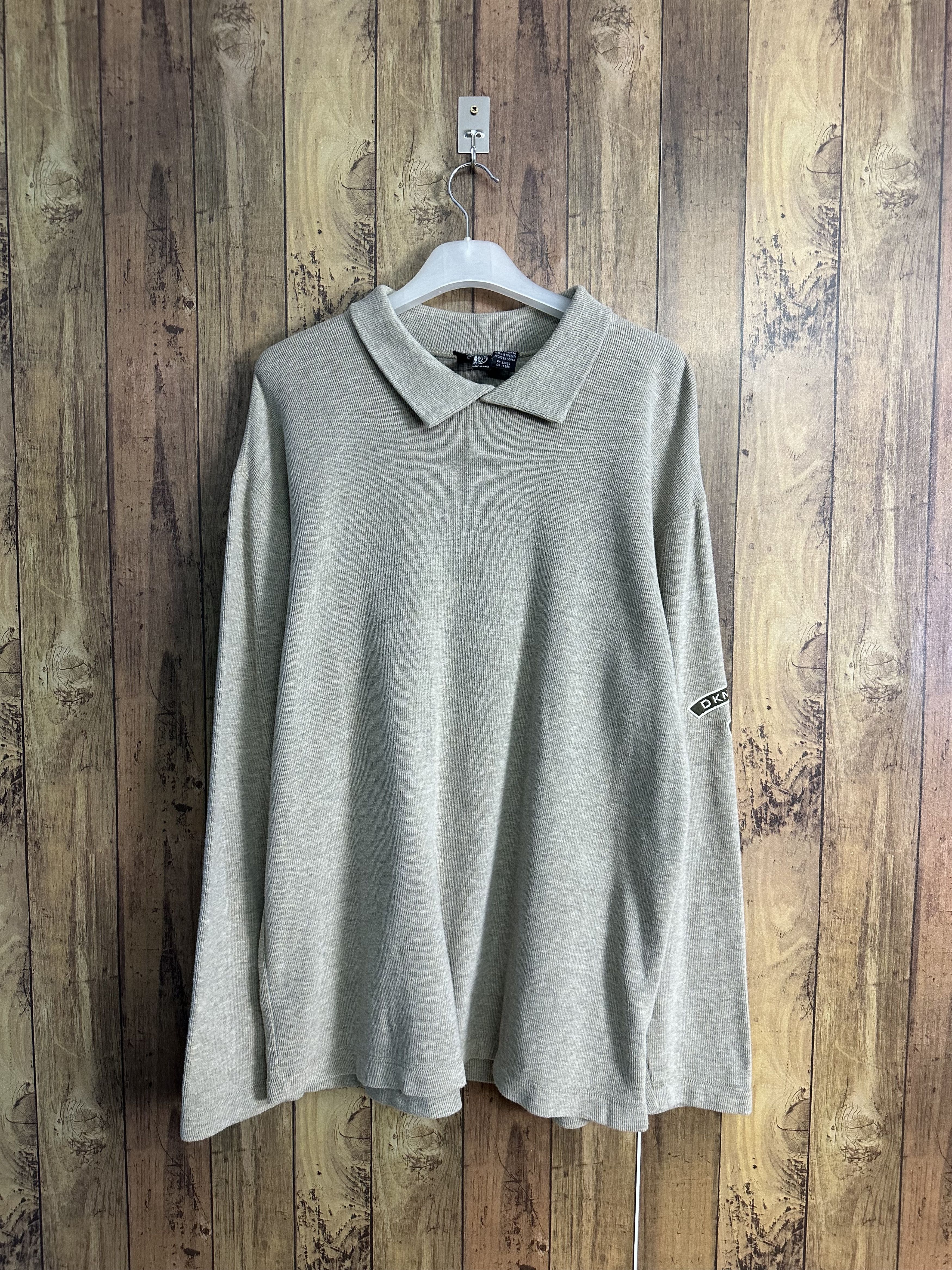 DKNY Vintage DKNY Knit Oversize Shirt A332 Size US S / EU 44-46 / 1 - 1 Thumbnail