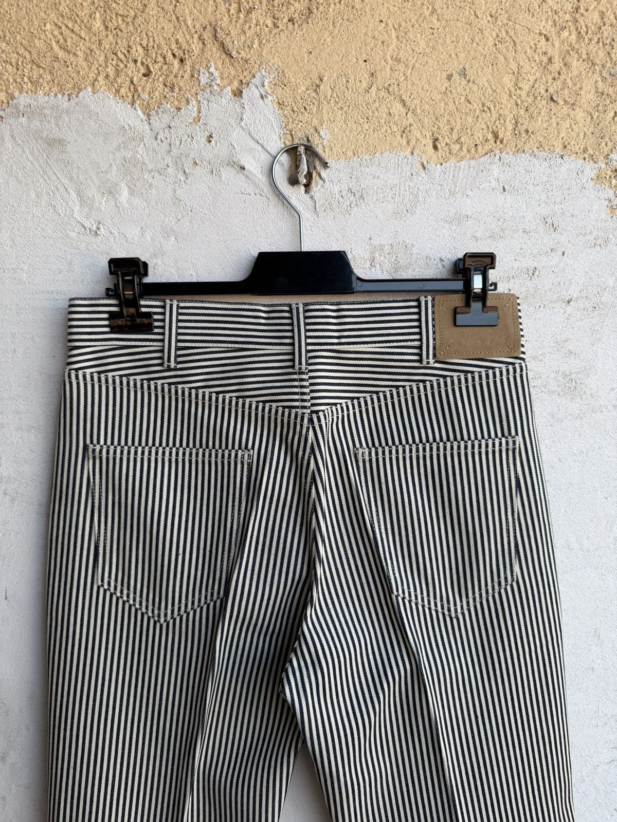 Celine [30fits31] Celine hickory striped flared jeans Size US 31 - 7 Thumbnail