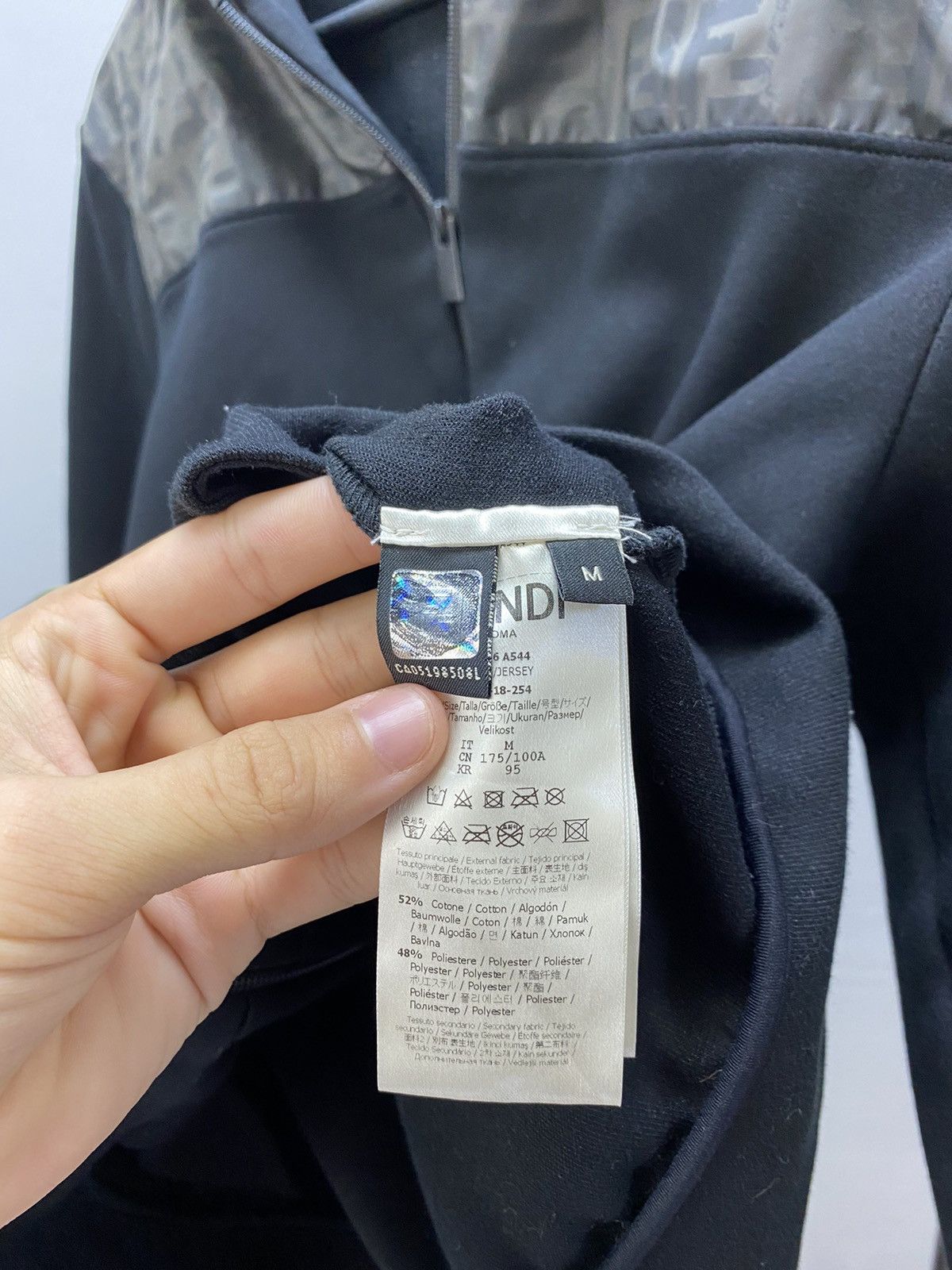 Fendi Fendi Monogram Hoodie Men’s M Black Hood Logo Hype Styled Size US M / EU 48-50 / 2 - 23 Thumbnail