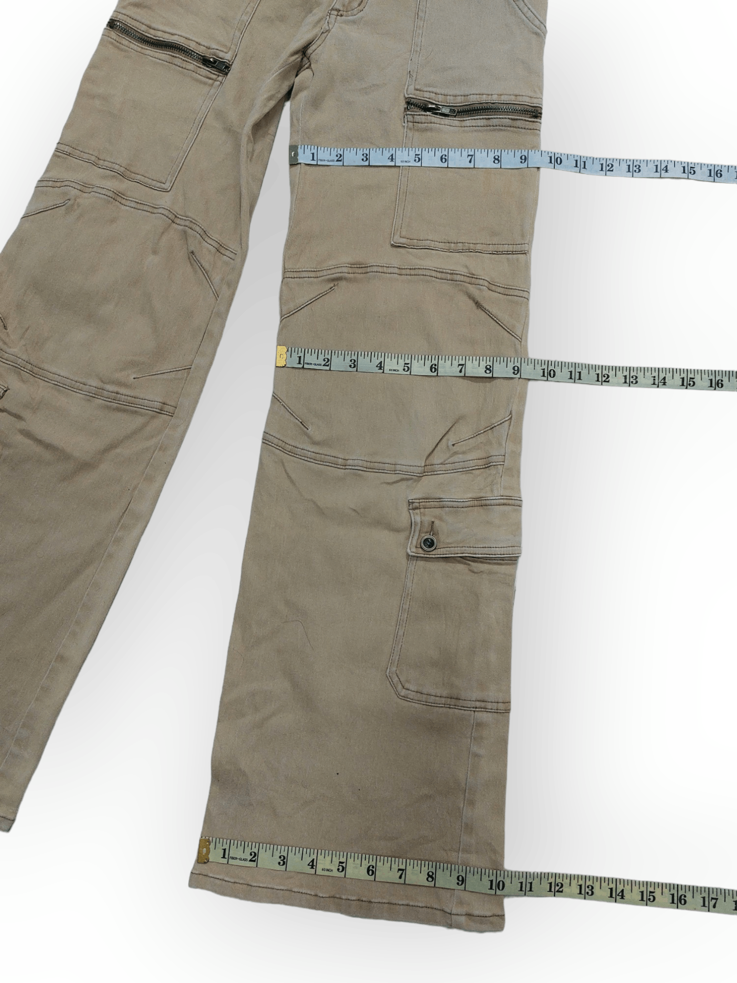 Designer Booty Trap Jeans Multipocket Bootcut Leg Pants Size 27" / US 4 / IT 40 - 14 Thumbnail