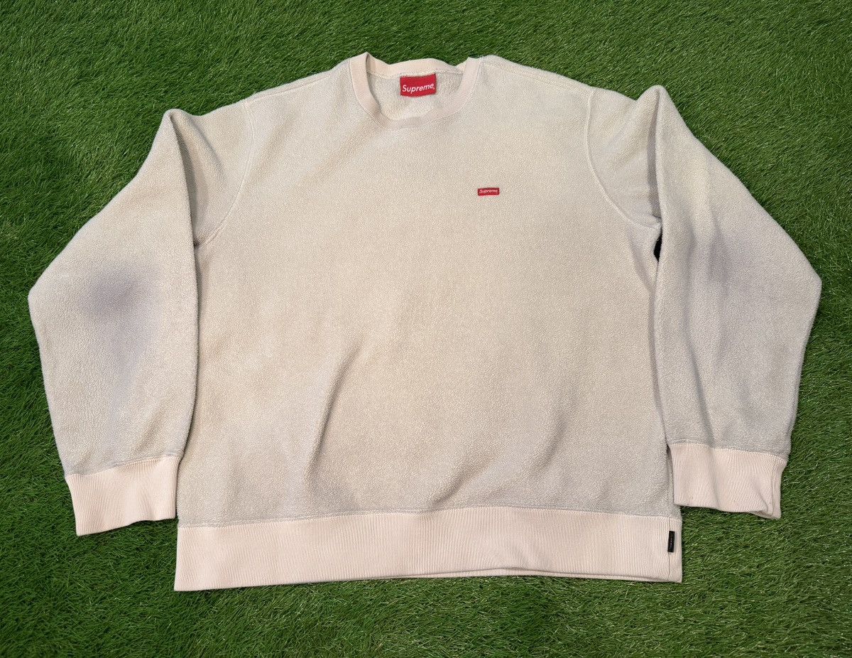 Supreme Supreme Mini Box Logo Patch Crewneck Fleece Natural Size US M / EU 48-50 / 2 - 1 Thumbnail