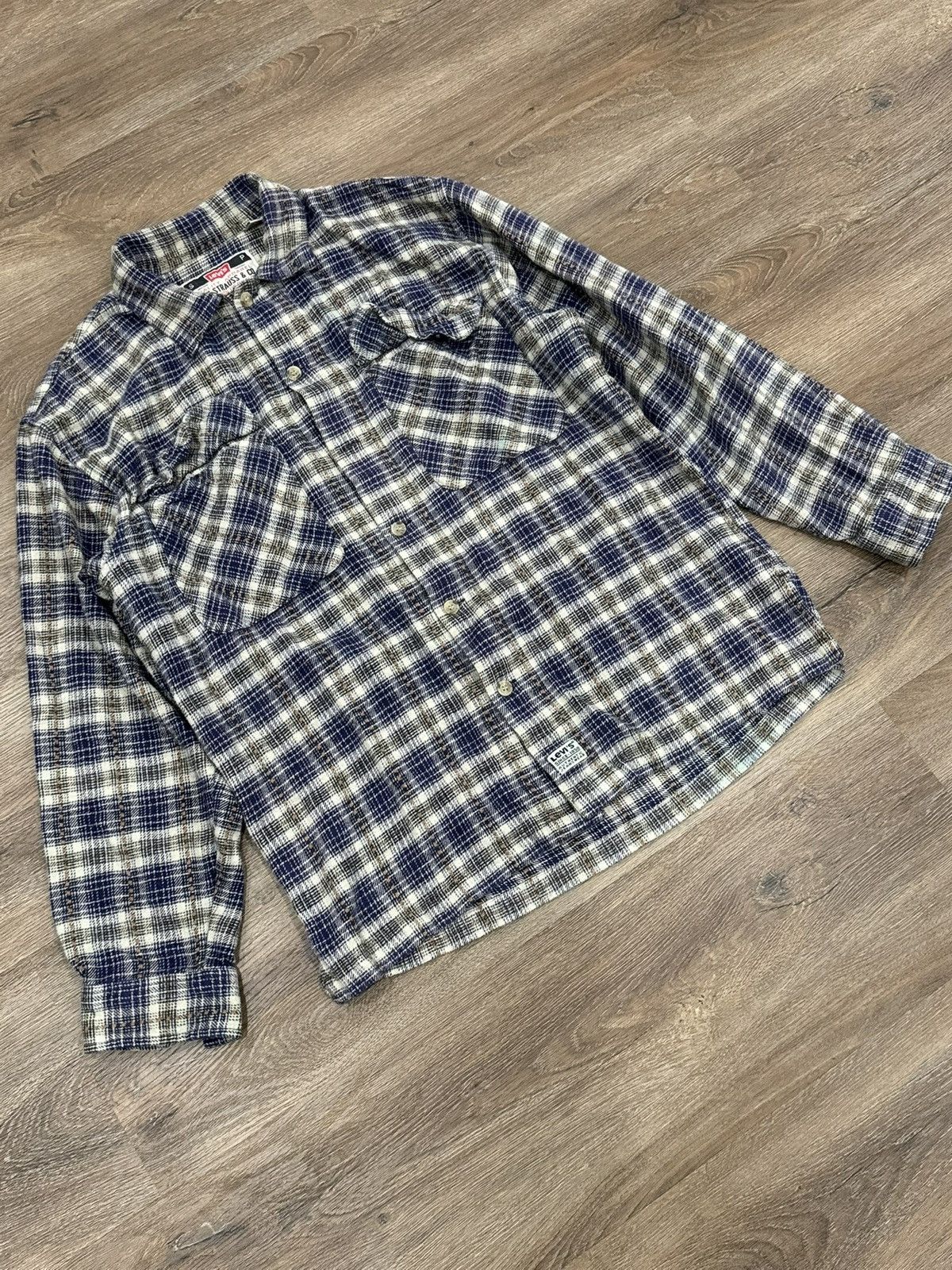 Levi's Vintage Levi’s Plaid Flannel Grunge Y2K Skate Overshirt Size US S / EU 44-46 / 1 - 5 Thumbnail