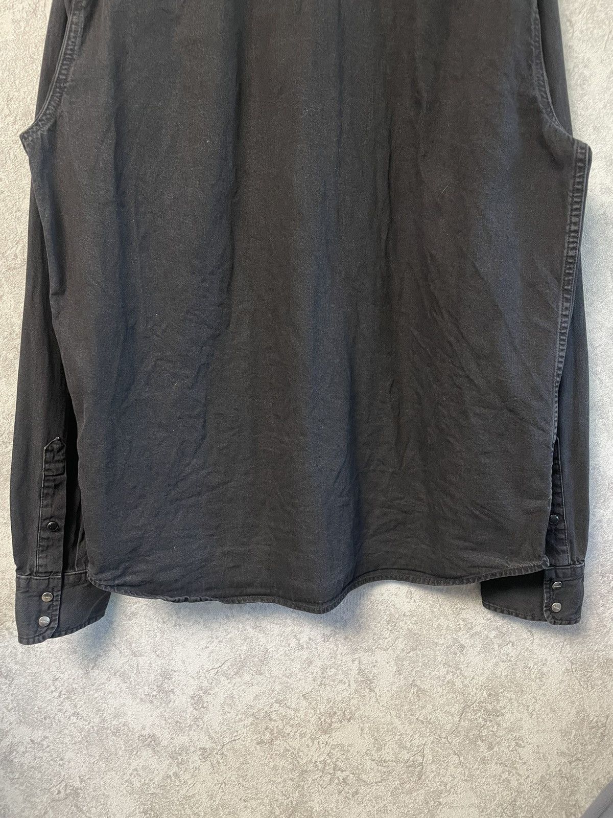 Diesel Diesel Black Denim Jeans Long Sleeve Shirt Button Ups Size US XL / EU 56 / 4 - 14 Thumbnail