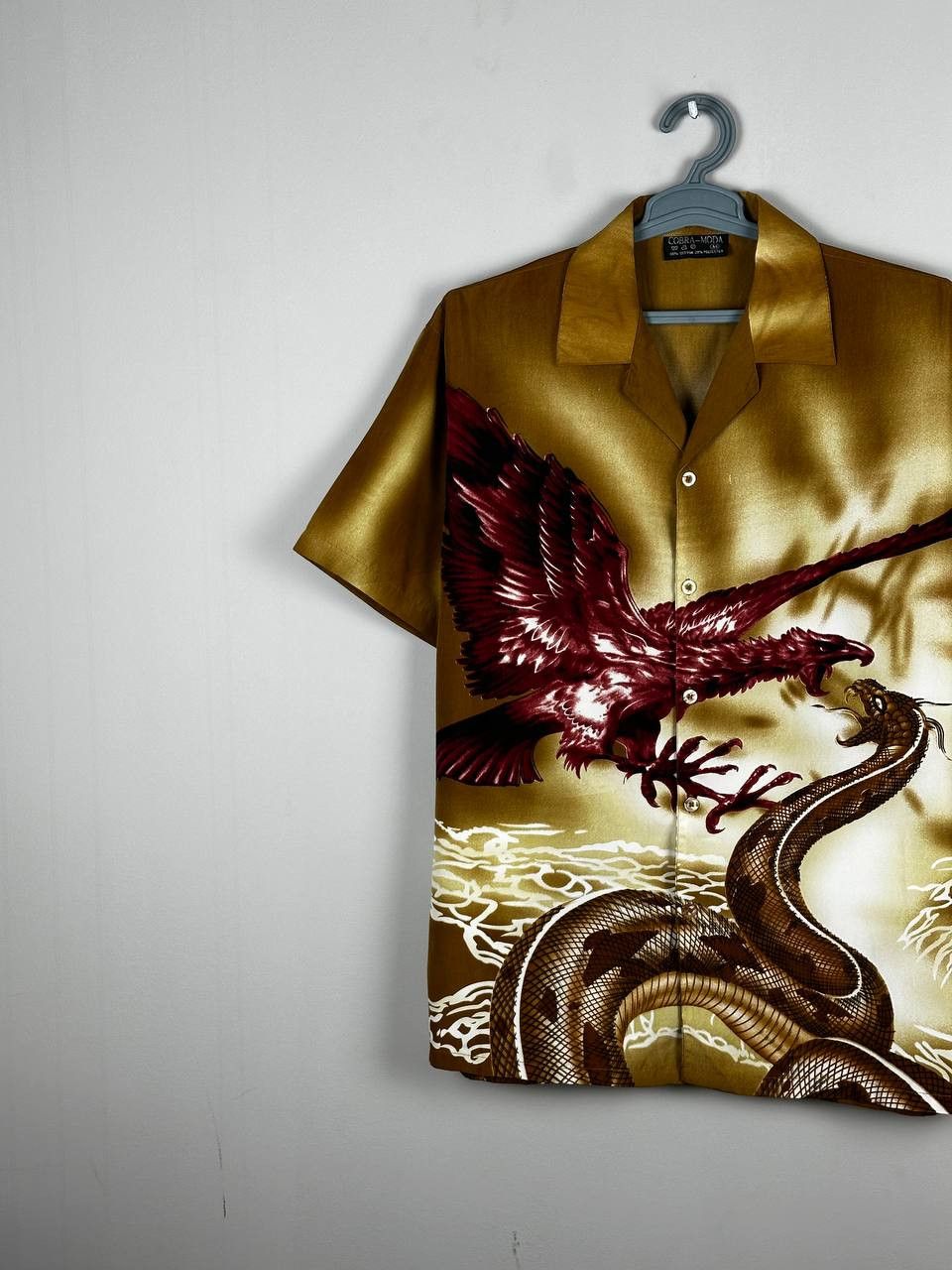 Japanese Brand Japanese Brand Dragon And Snake Hawaii Camp Collar Shirt Size US M / EU 48-50 / 2 - 2 Thumbnail