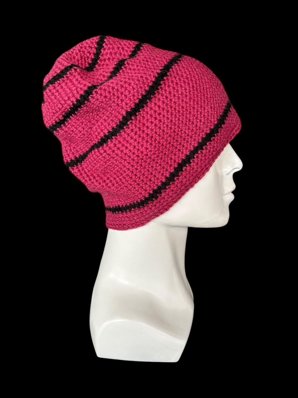 Japanese Brand × Kapital × Vintage Crochet Knitted Handmade big Beanie Hats Rare ☠️☠️ Size ONE SIZE - 2 Thumbnail