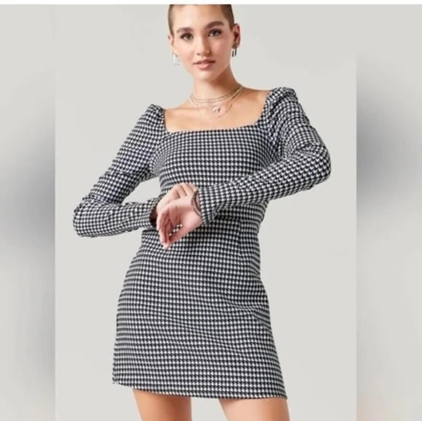 Other Mi Ami Houndstooth Long Sleeve Dress XL Size XL / US 12-14 / IT 48-50 - 2 Thumbnail