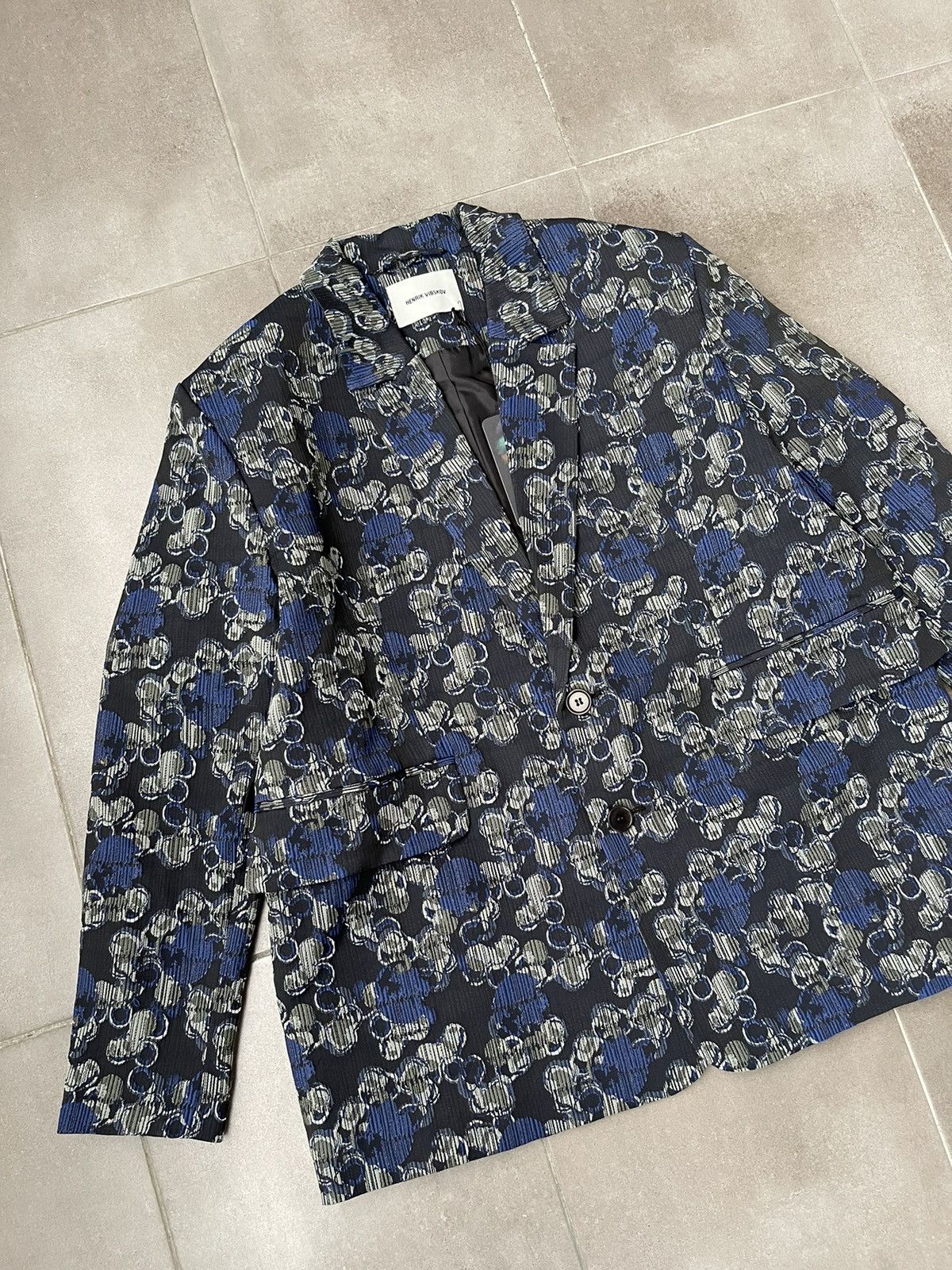 Henrik Vibskov !DS! AW22 Henrik Vibskov Blue Moon Sponge Blazer Size US L / EU 52-54 / 3 - 8 Thumbnail