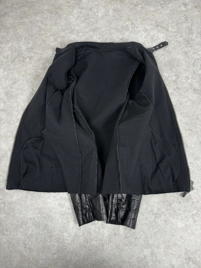 Vintage 2000s Archive Black Avant-Garde Leather Jacket Size US M / EU 48-50 / 2 - 7 Thumbnail