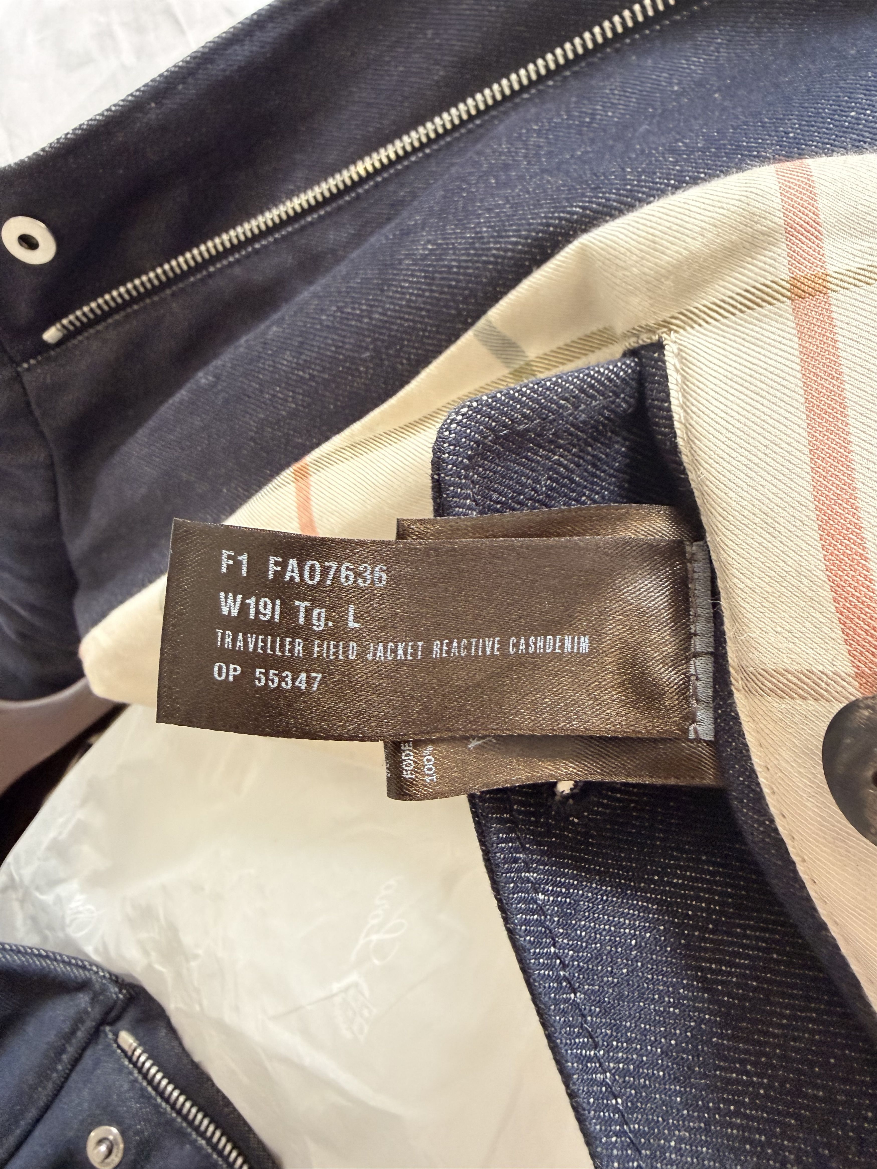 Loro Piana Traveller Field Jacket — CashDenim® "Shadow Blue Reactive" Size US L / EU 52-54 / 3 - 8 Thumbnail