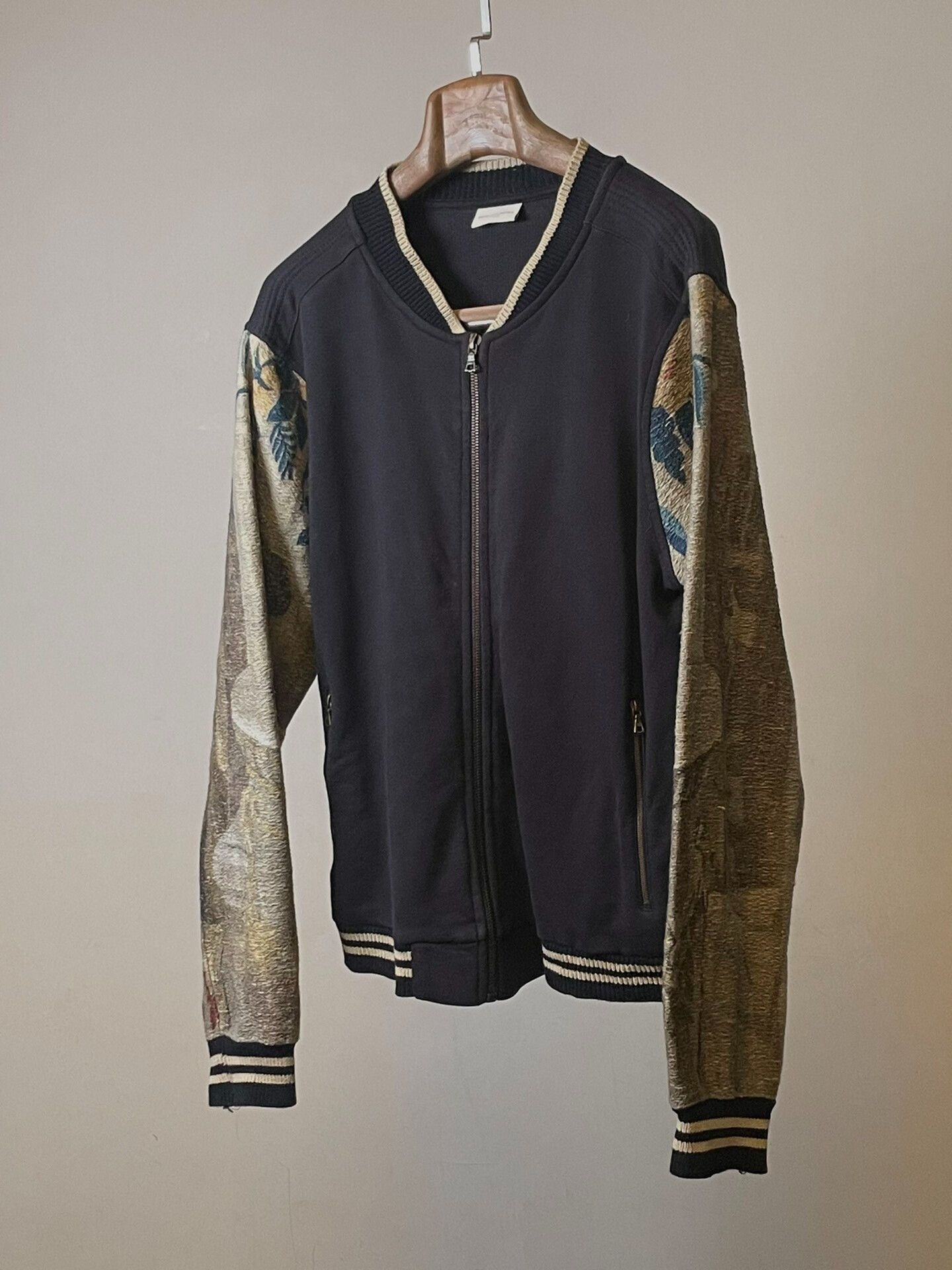 Dries Van Noten drapes van noten floral knit baseball jacket Size US S / EU 44-46 / 1 - 1 Thumbnail