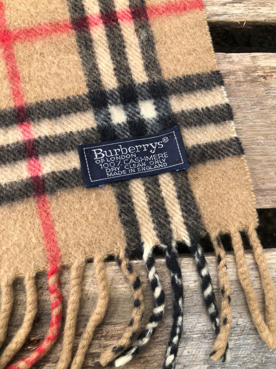 Burberry × Vintage Vintage Burberrys Nova Check Scarf Made In England Size ONE SIZE - 2 Thumbnail