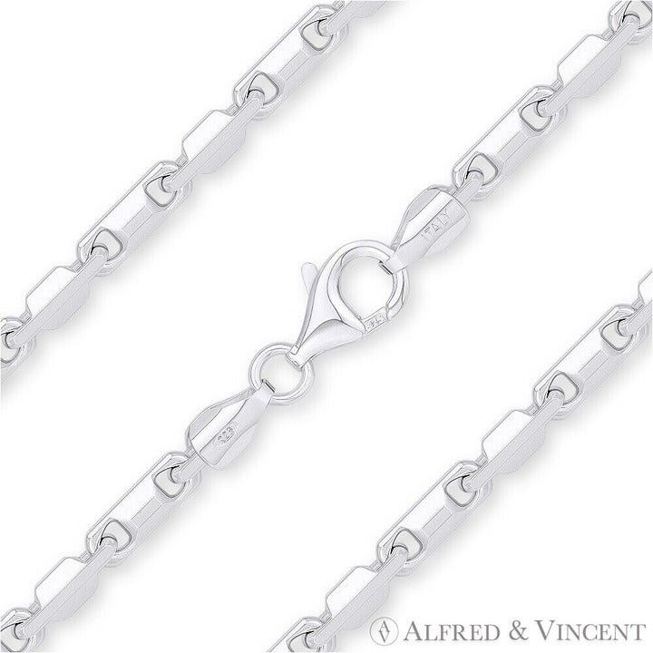 Other Heshe Link Bar Chain Bracelet in .925 Italy Sterling Silver Size ONE SIZE - 1 Thumbnail