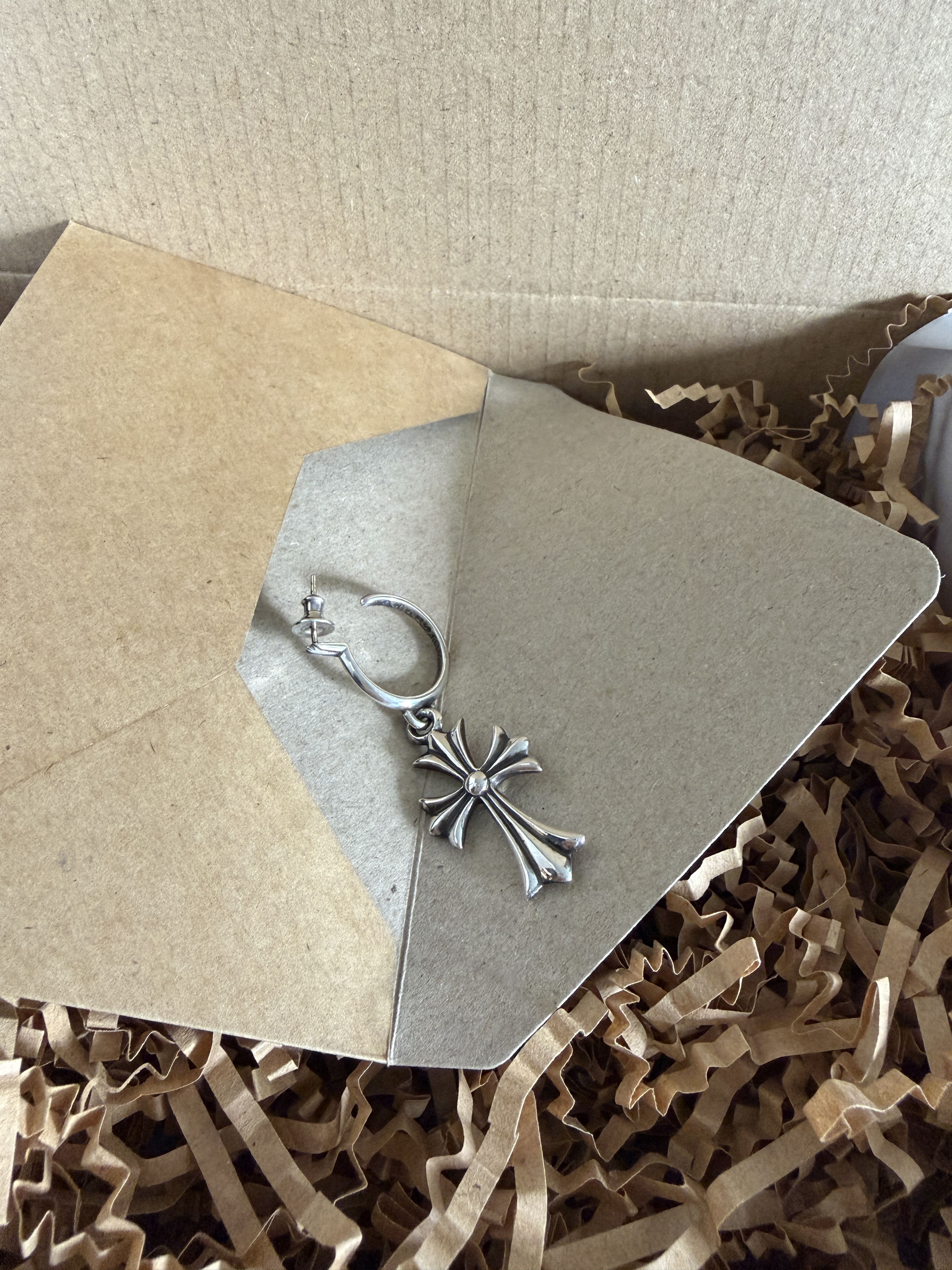 Chrome Hearts Hoop cross earrings Size ONE SIZE - 1 Thumbnail