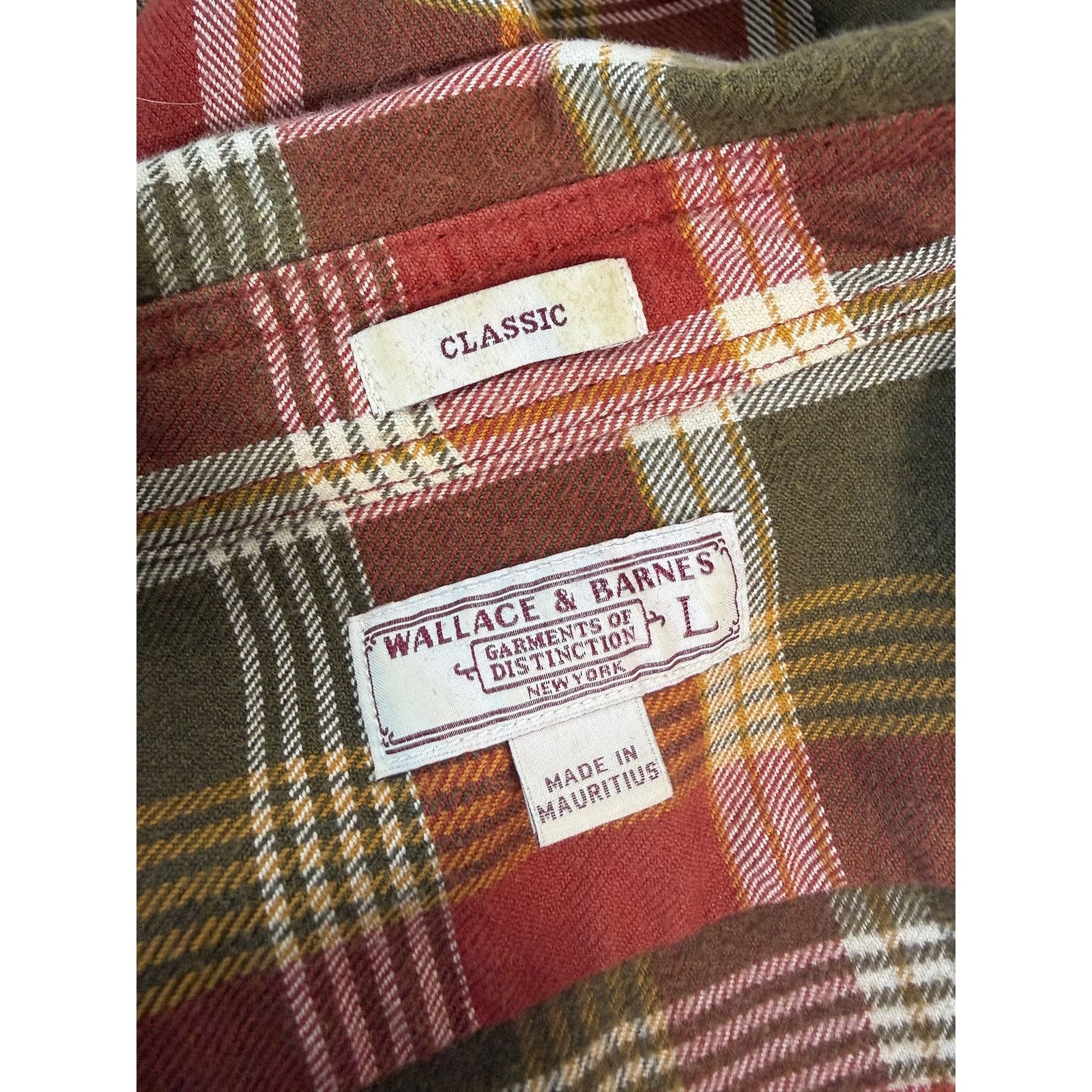 J.Crew Wallace & Barnes J.Crew Flannel Red/Green Plaid Button Up Size US L / EU 52-54 / 3 - 5 Thumbnail