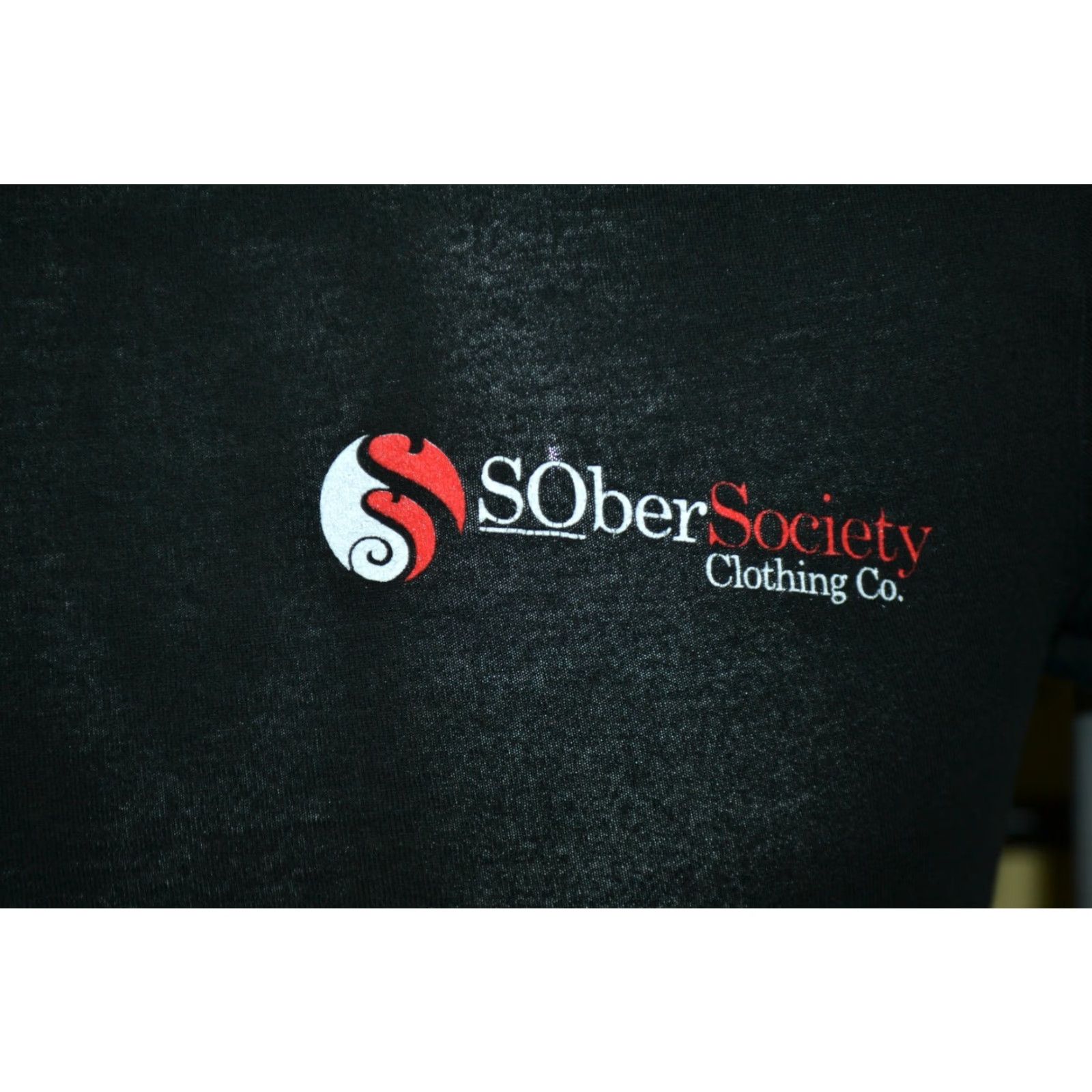 Vintage Womens Sober Society Defy The Label T Shirt Small Nice MI Empowering Recovery Shirt Womens Black Short Sleeve 100% Cotton Graphic Tee Size S / US 4 / IT 40 - 5 Thumbnail