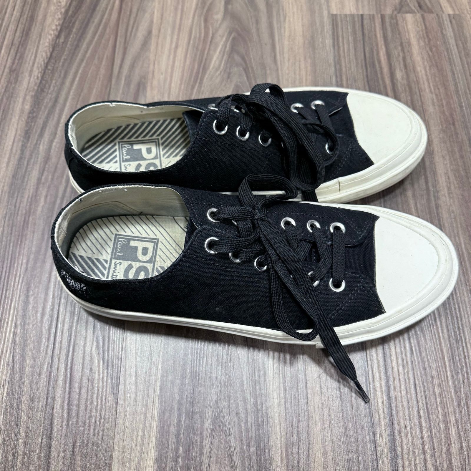 Paul Smith Paul Smith Black Zebra Motif Canvas Sneakers | EU 41 Size US 8 / EU 41 - 12 Thumbnail