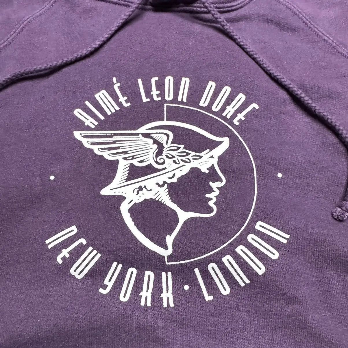 Aime Leon Dore o1mle0925 Greek Souvenir Hoodie in Purple Size US L / EU 52-54 / 3 - 2 Thumbnail
