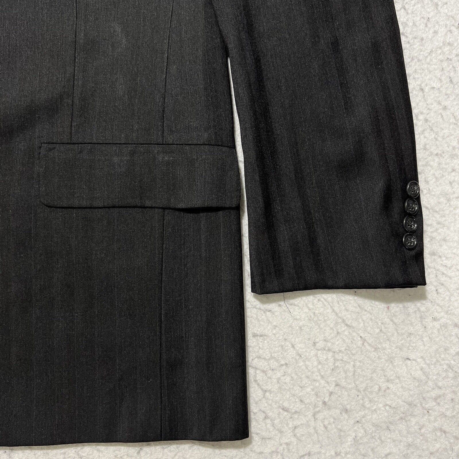 Hart Schaffner Marx Vintage Hart Schaffner Marx Gold Trumpeter Wool Suit Jacket Size 44R - 4 Thumbnail