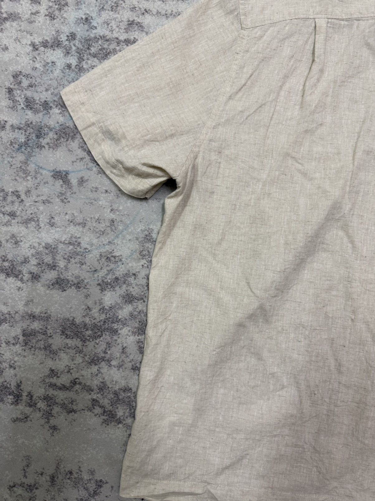 H&M H&M Open Colar Button Up Linen Shirt Size US L / EU 52-54 / 3 - 13 Thumbnail