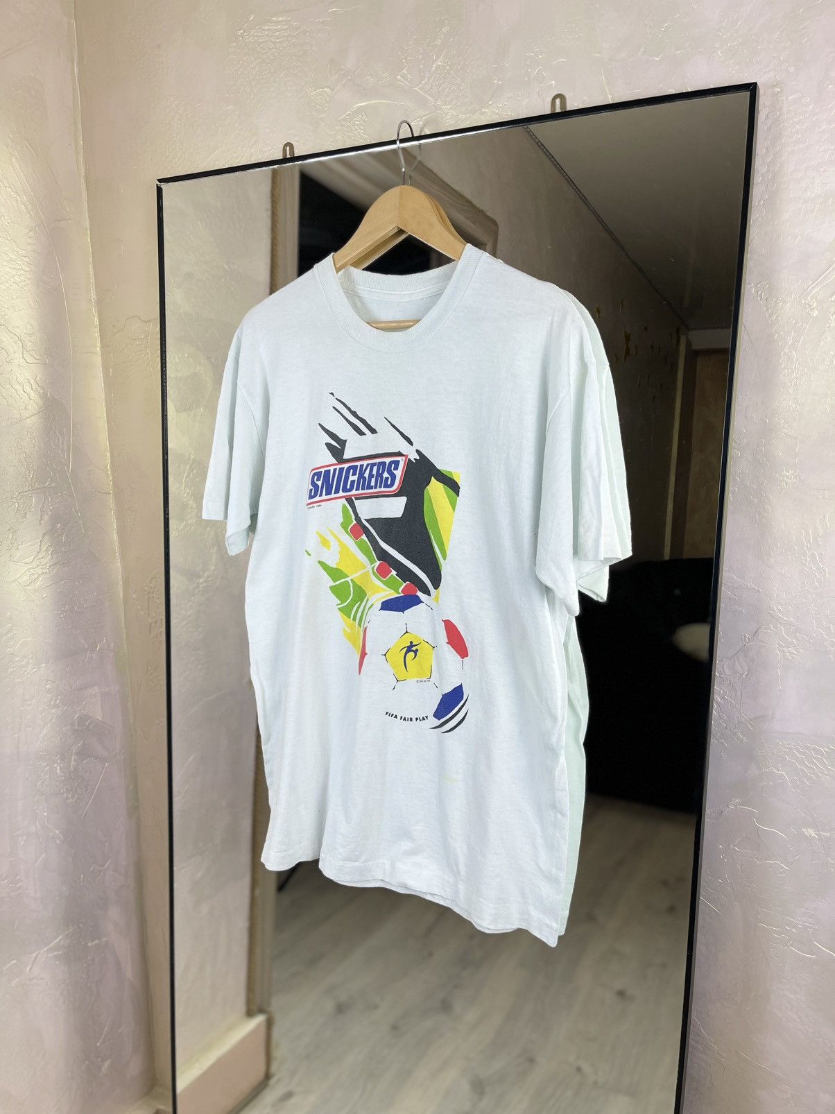 Other Vintage 94 FIFA World Cup Snickers Tee - Rare Soccer Grail Size US L / EU 52-54 / 3 - 1 Thumbnail