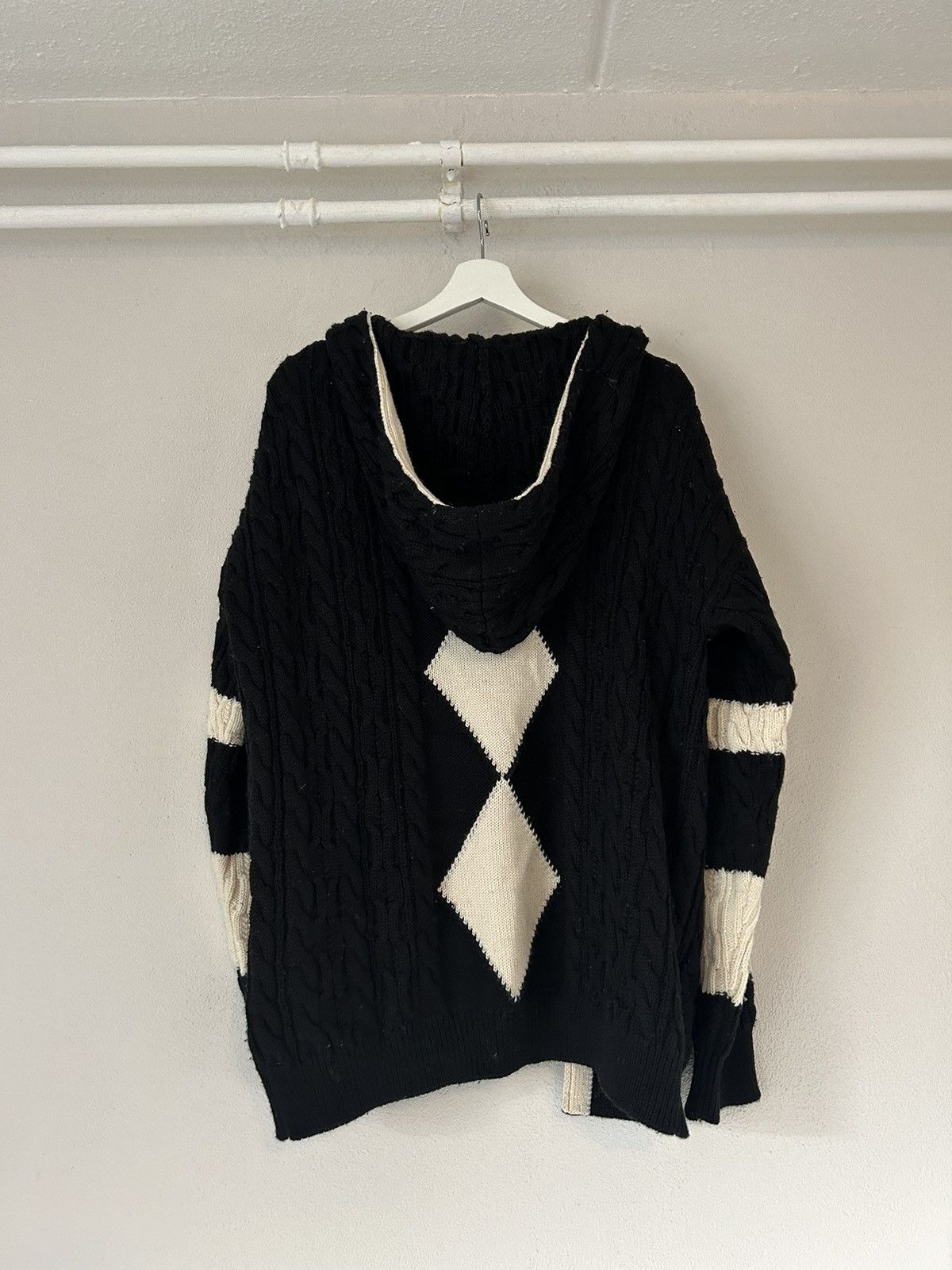 Saint Laurent Paris Baja Cable Knit Hooded Cardigan Size US L / EU 52-54 / 3 - 11 Thumbnail