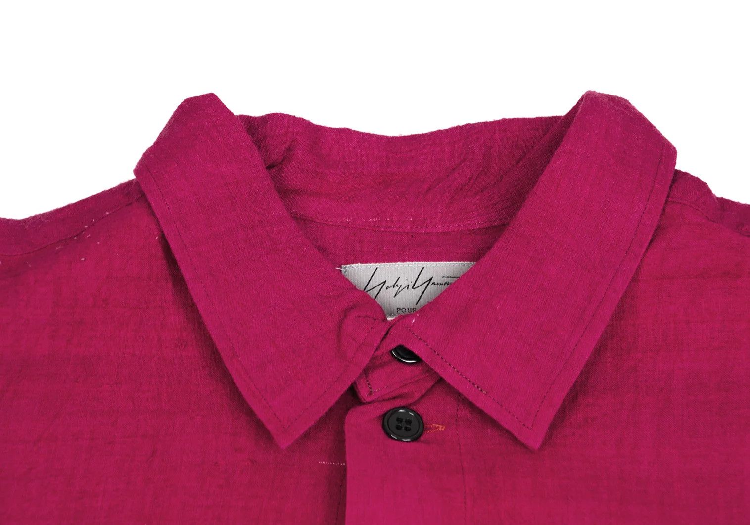 Yohji Yamamoto Yohji Yamamoto Silk Shirt Pink M Size US M / EU 48-50 / 2 - 4 Thumbnail