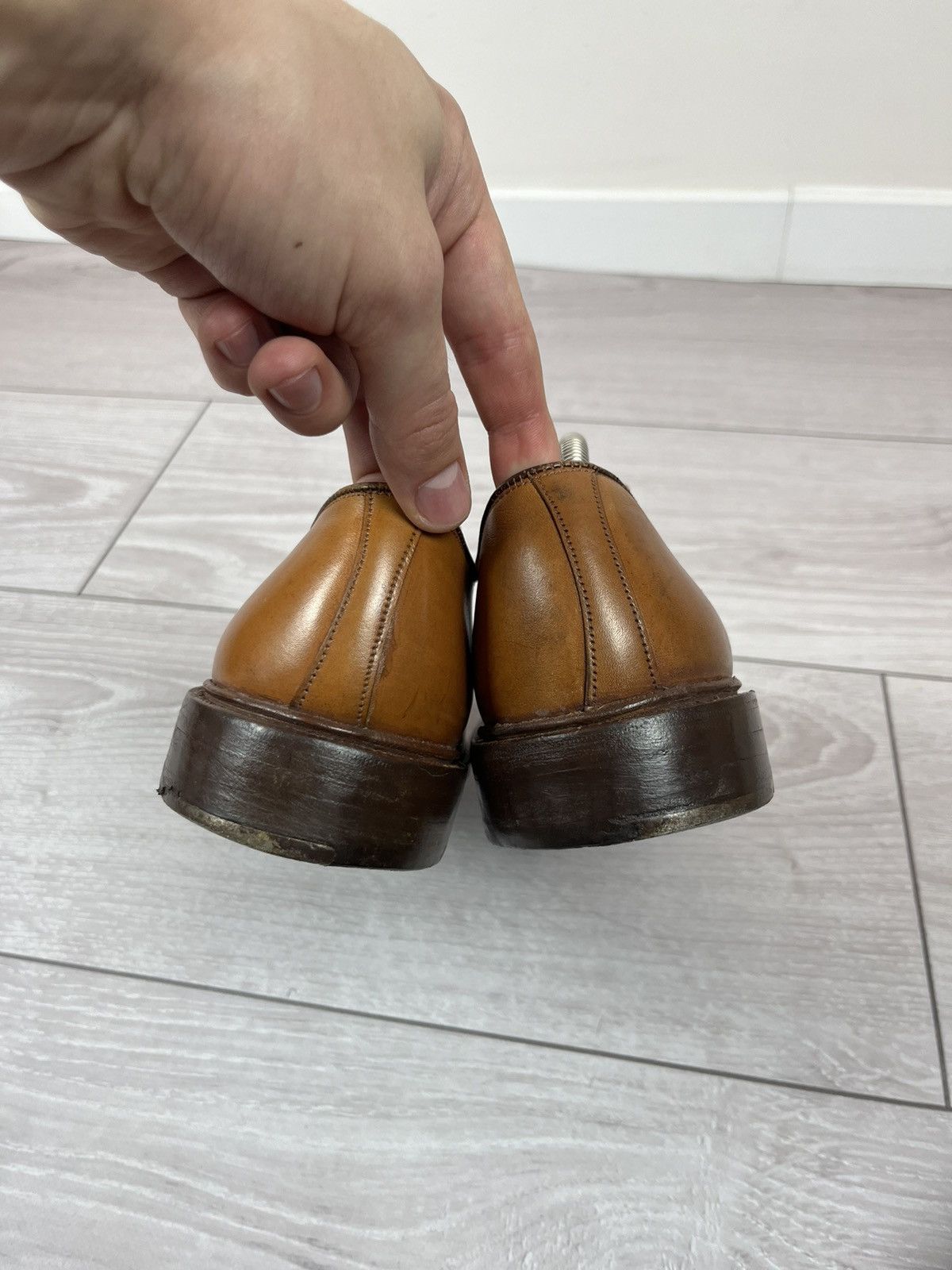 Tricker's Tricker’s England Vintage Leather Derby Shoes Boots 26.5cm Size US 8.5 / EU 41-42 - 11 Thumbnail
