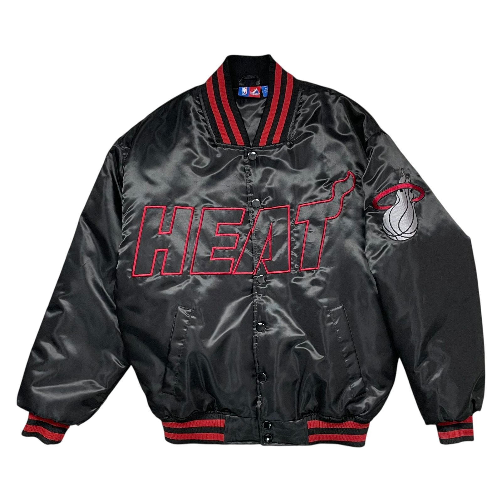 NBA VTG 00s MIAMI HEAT MAJESTIC SATIN BOMBER JACKET S Size US S / EU 44-46 / 1 - 1 Thumbnail