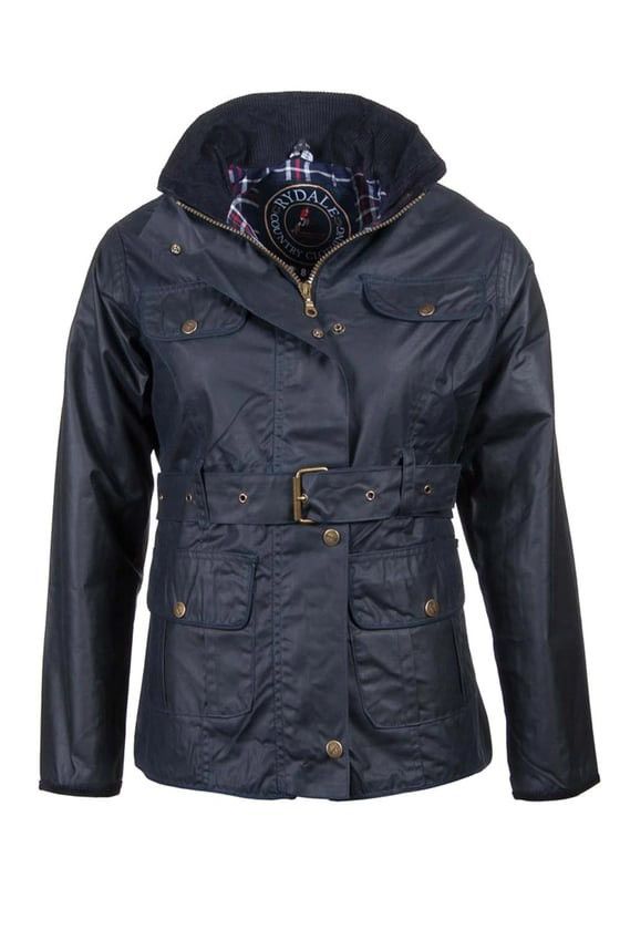 Other Rydale Waxed Jacket Black Belted Country Outdoor British Size M / US 6-8 / IT 42-44 - 4 Thumbnail