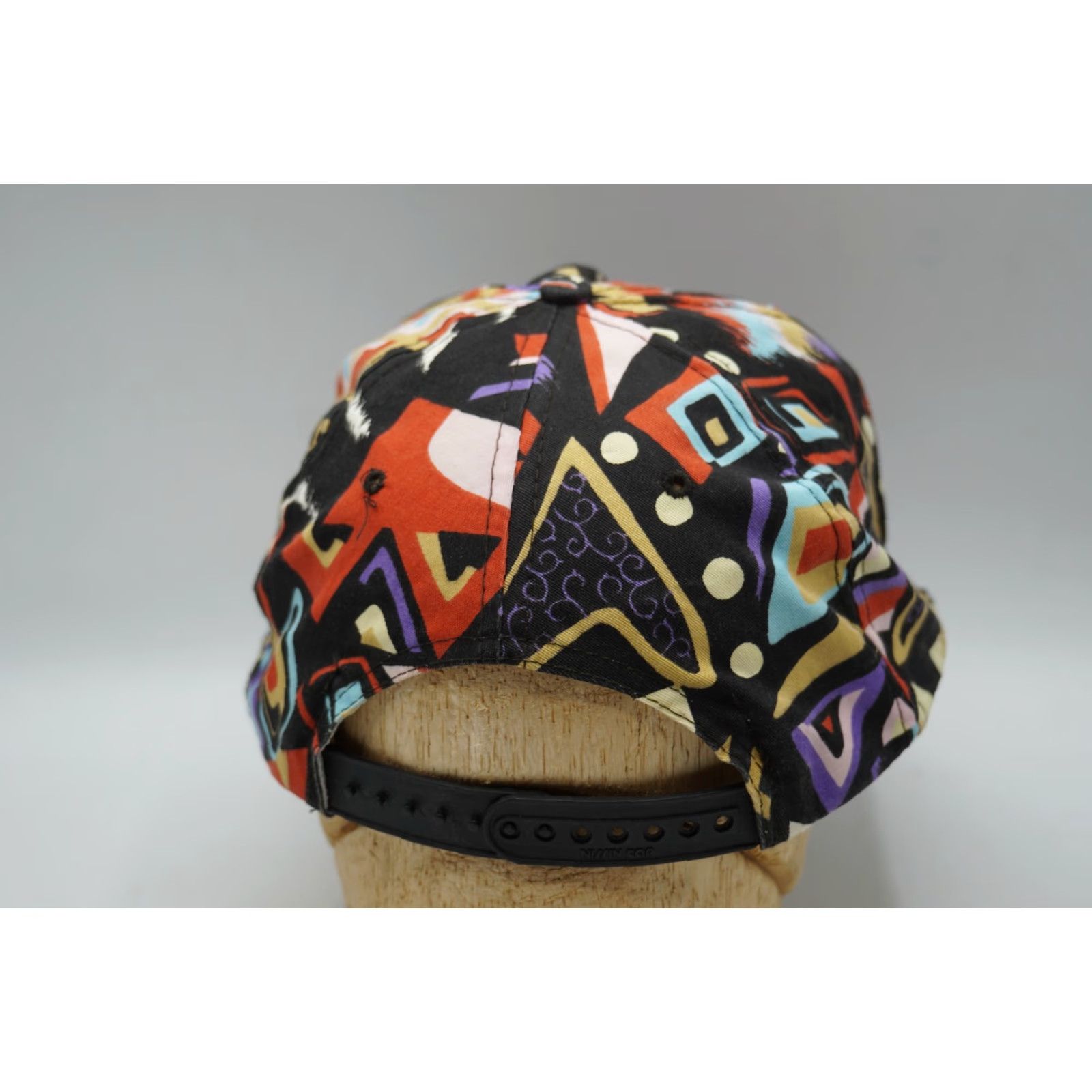 Vintage VINTAGE NISSIN CAP Geometric Abstract Snapback Hat Mens Adjustable Size ONE SIZE - 3 Thumbnail