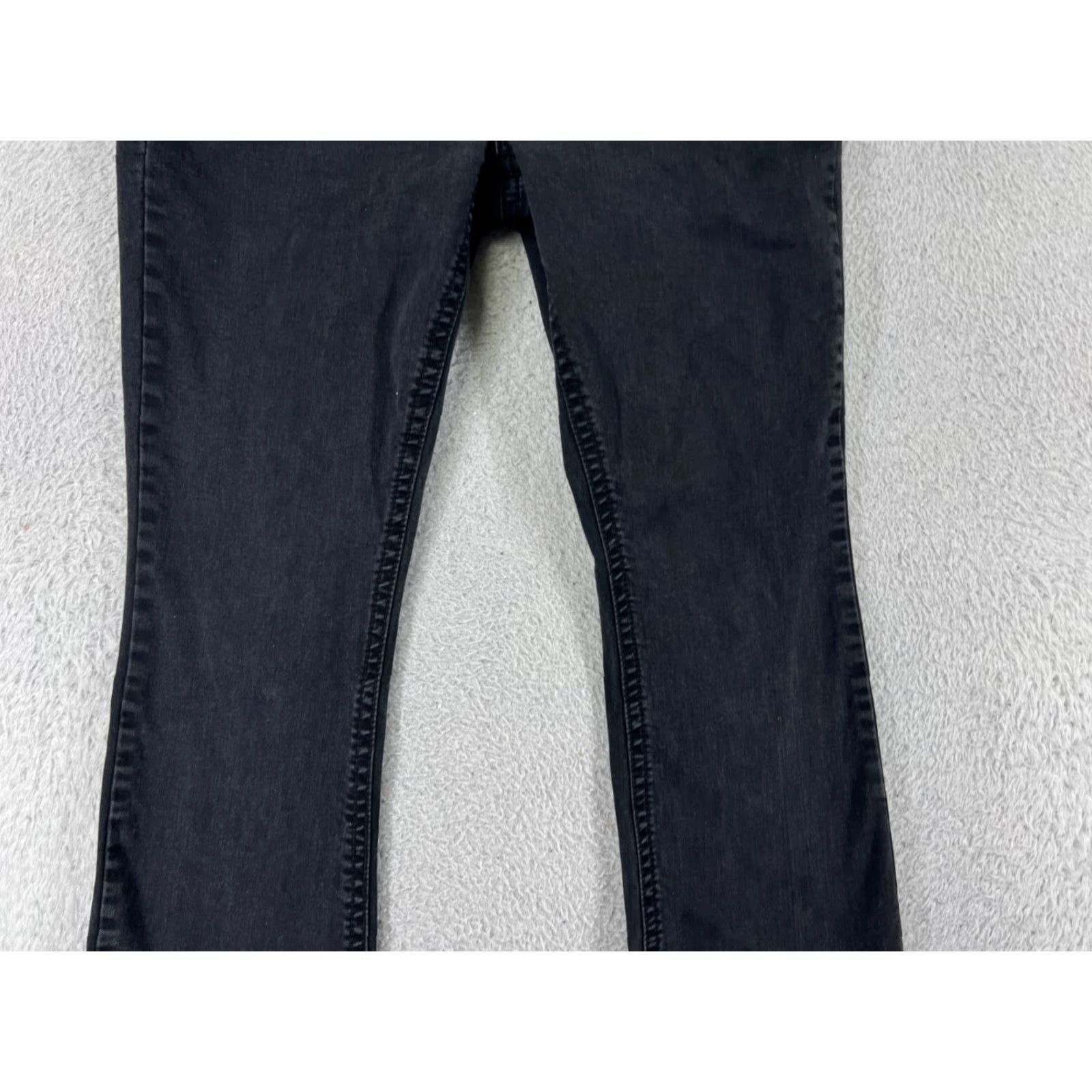 Vintage Shyanne Jeans Bootcut Denim Black 32 Womens Cotton Stretch Embroidered 5-Pocket Inseam 31 Size 24" / US 00 / IT 34 - 7 Thumbnail