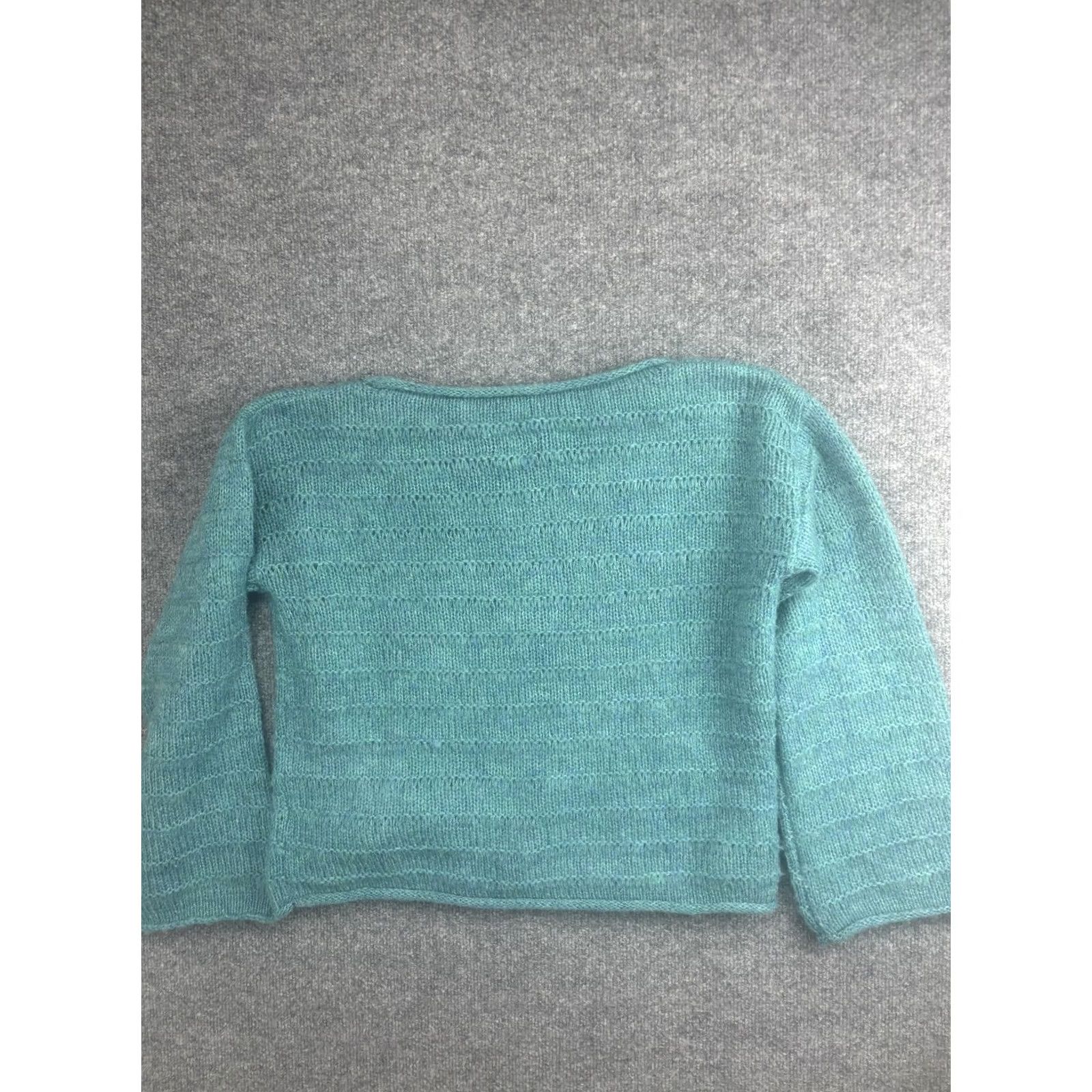 Rhythm Rhythm Womens Small Green Open Knit Crew Neck Lightweight Pullover Top Sweater Knit Casual Fall Knitwear Mens Women? Size S / US 4 / IT 40 - 7 Thumbnail