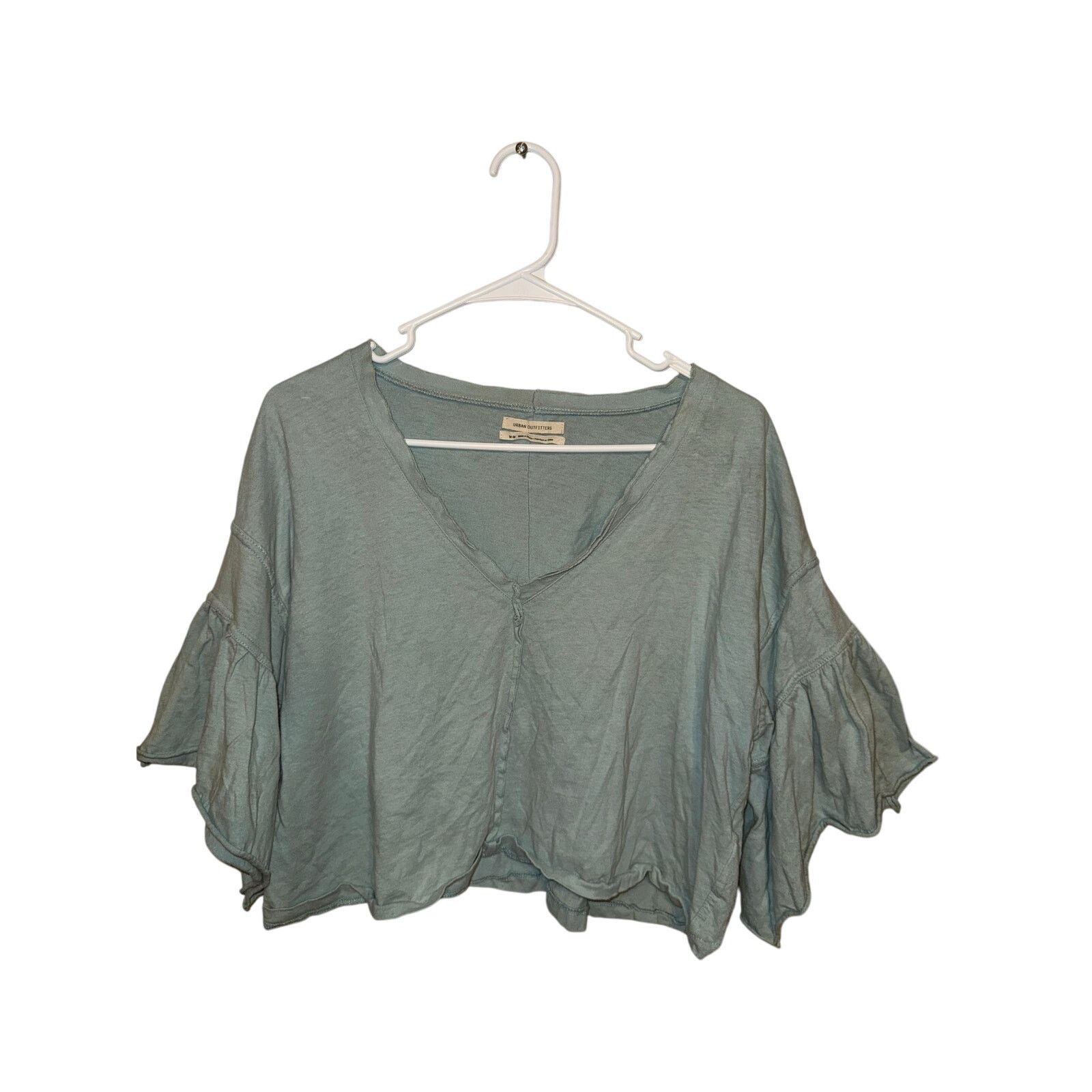 Urban Outfitters Urban Outfitters Babydoll Turquoise Crop Top Size M / US 6-8 / IT 42-44 - 1 Thumbnail