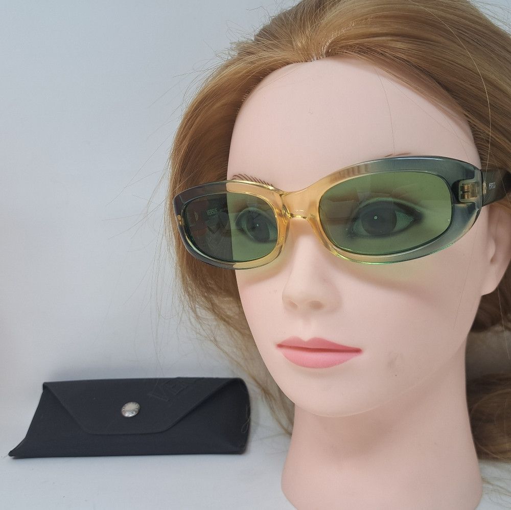 Versace Versace Versus Sunglasses Mod EZ3 Vintage 90s NOS Green Size ONE SIZE - 3 Thumbnail