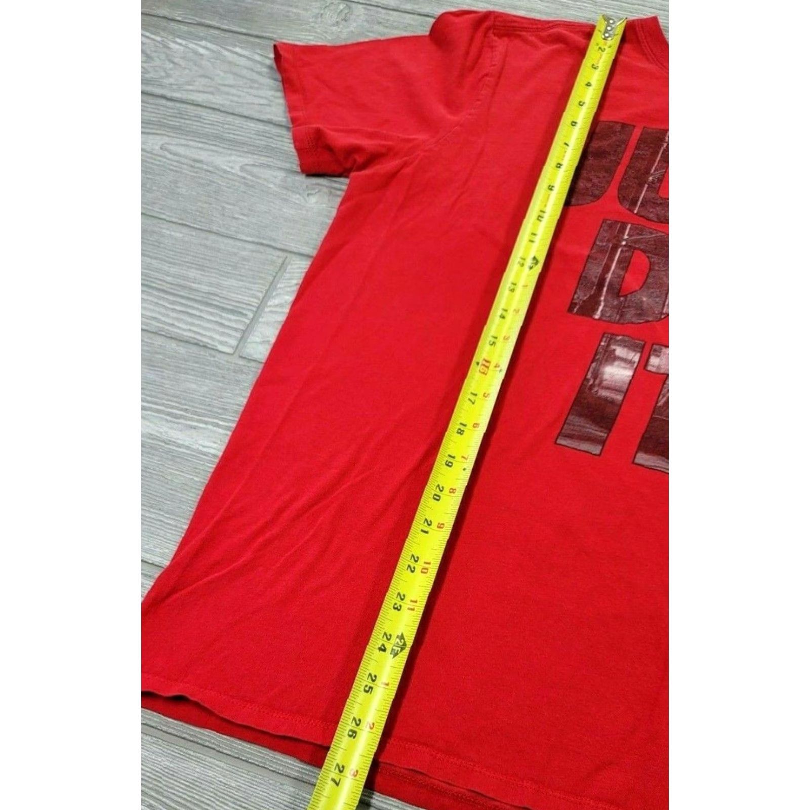 Nike Nike Tee Shirt Basketball Just Do It Logo Short Sleeve Mens XL Athletic Red Black Logo T-Shirt Basketball 90s Size US XL / EU 56 / 4 - 4 Thumbnail