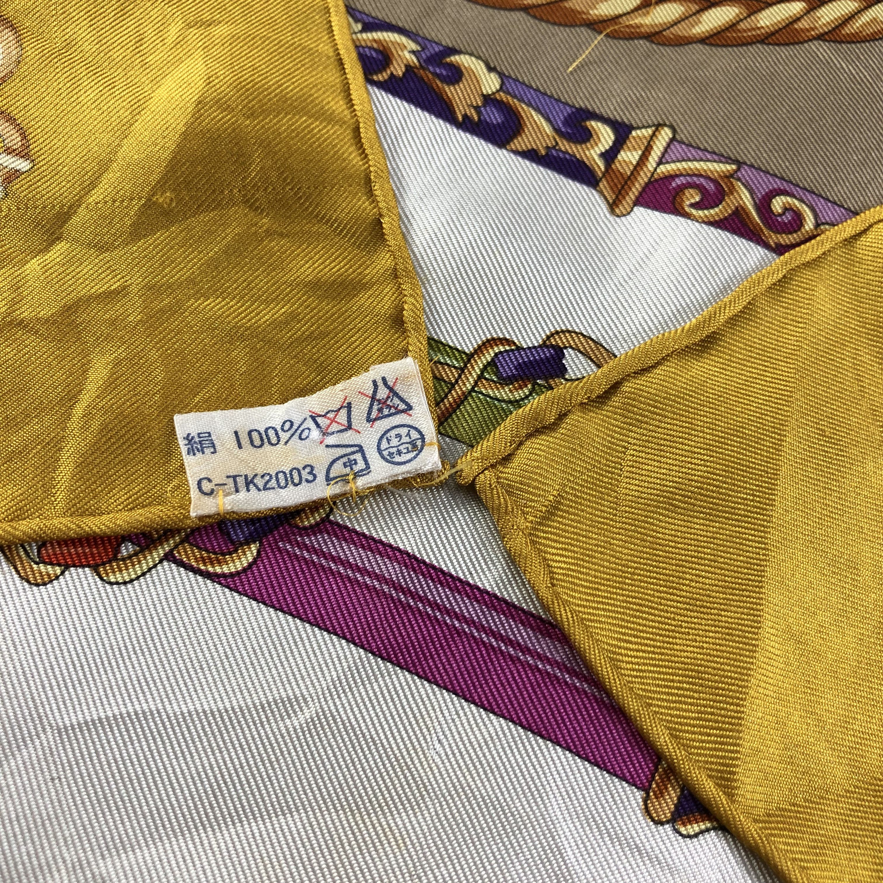 Lancel Vintage Lancel Baroque Silk Scarf M422 Size ONE SIZE - 4 Thumbnail