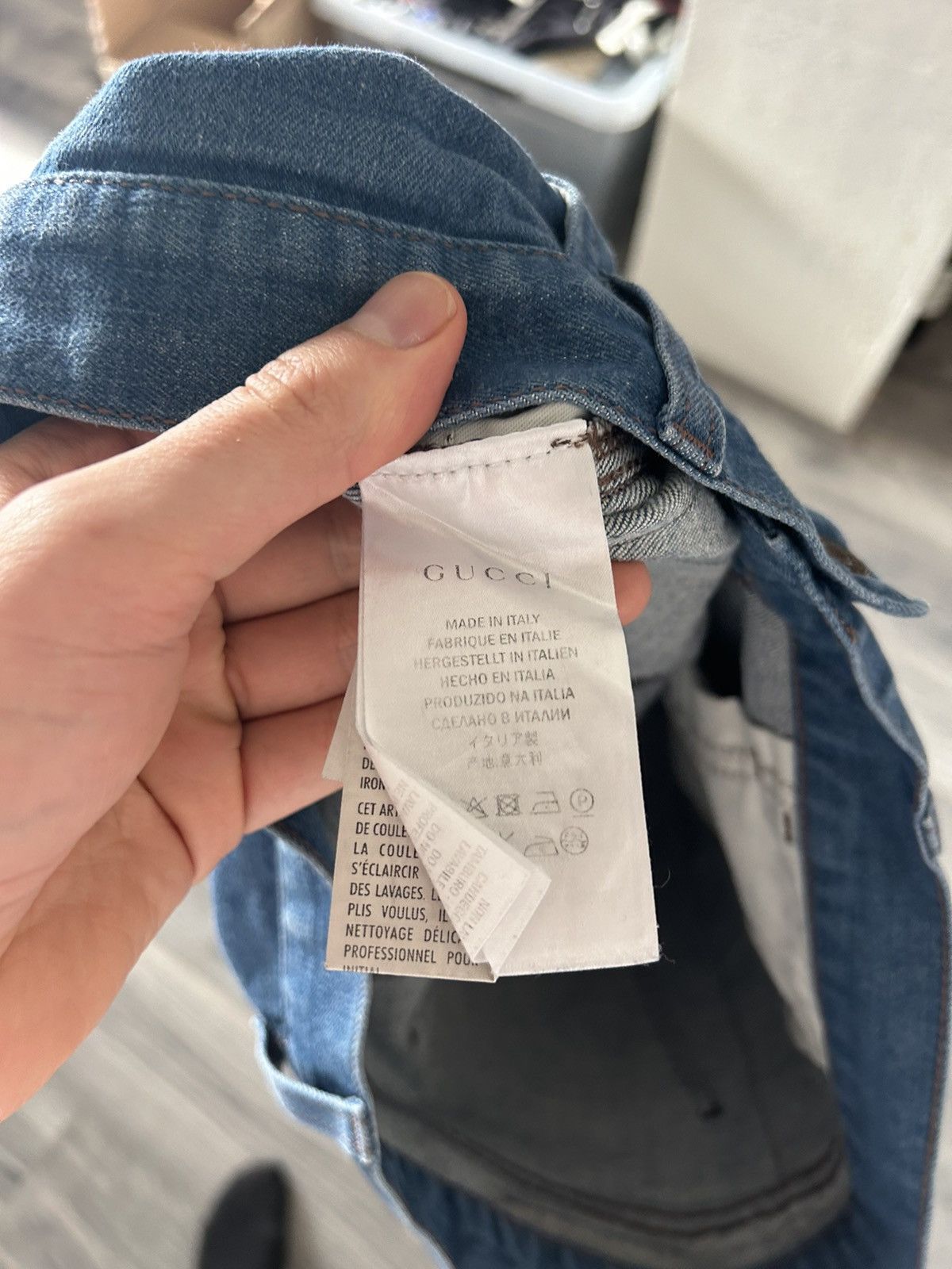 Gucci Web Side Stripe Jeans Size US 33 - 7 Thumbnail