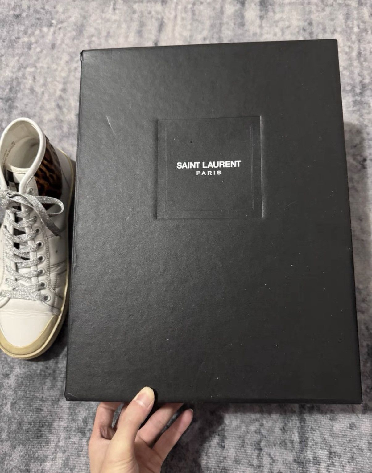 Saint Laurent Paris SLP 16SS SL/37 High-Top Checkerboard Leopard Print Sneakers Size US 7 / EU 40 - 7 Thumbnail