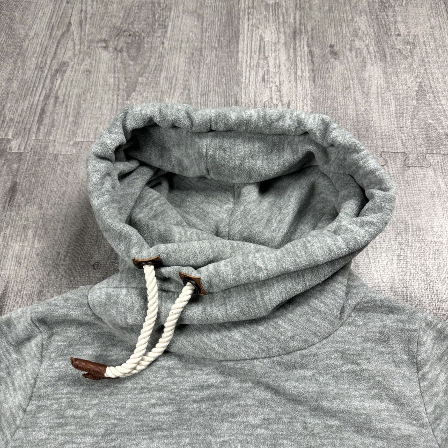 Vintage VINTAGE NAKETANO GLITZERMUSHI GRAY MELANGE FLEECE HOODIE SWEATSHIRT WOMENS LARGE L Size L / US 10 / IT 46 - 5 Thumbnail