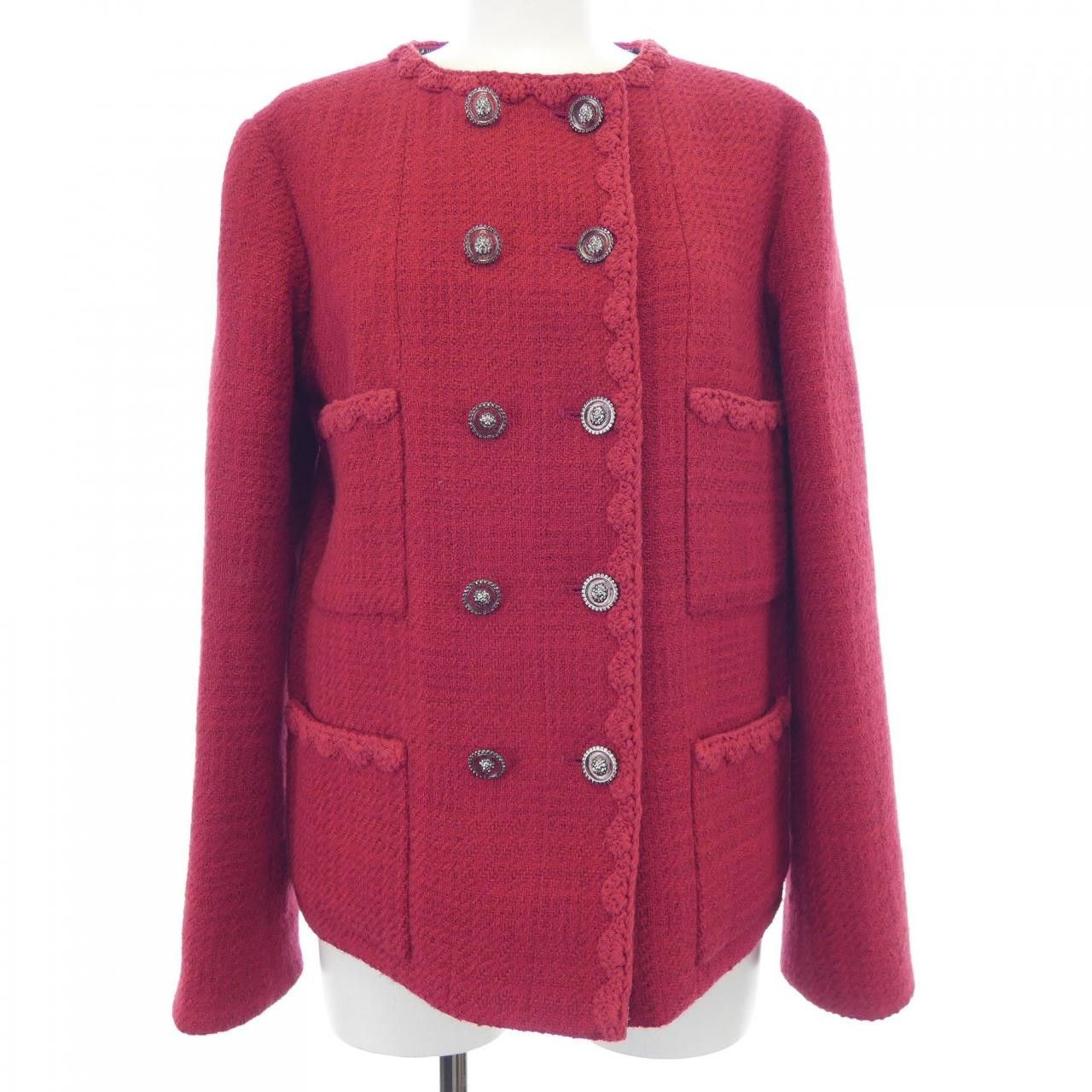 Chanel Chanel Chanel LOOK2 Collarless Jacket Textile Outerwear P77692V60404 DUTY FREE for USA Size ONE SIZE - 1 Thumbnail