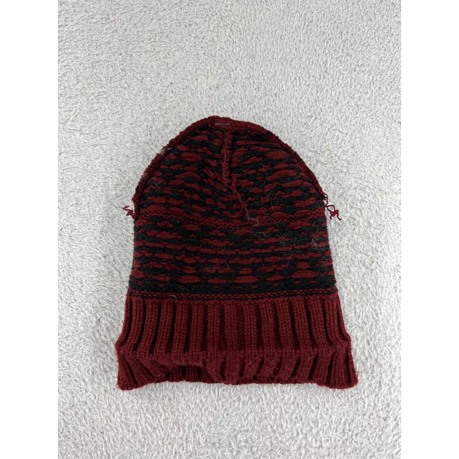 Cotton On Cotton On Beanie Hat Adult One Size Black Knit 100% Acrylic Beanie Ski Winter Mens) Size ONE SIZE - 3 Thumbnail