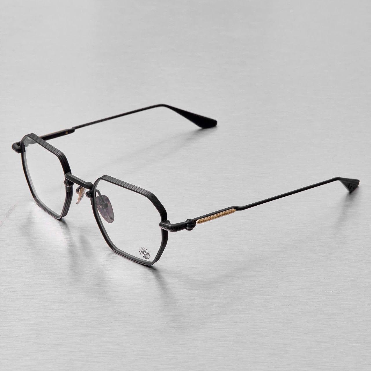 Chrome Hearts CHROME HEARTS LUMP MATTE BLACK/18KGP GLASSES Size ONE SIZE - 2 Thumbnail