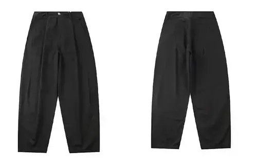 Jean 20SS Indigo Union Japan Black Minimal Oversized Pants Size US 32 / EU 48 - 3 Thumbnail