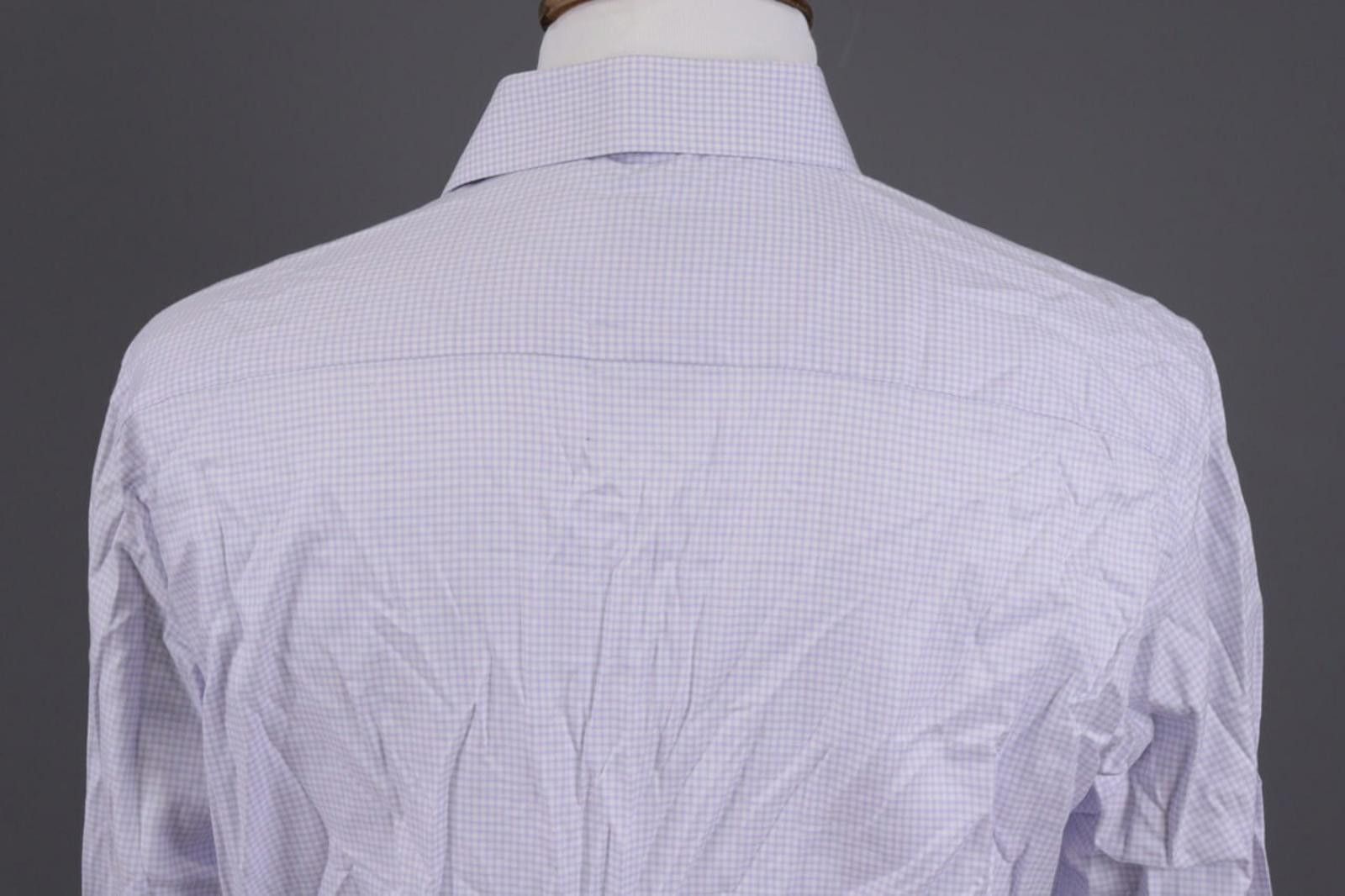 Eton Eton Contemporary Fit Blue Check Twill Shirt Sz 43 / 17 Size US M / EU 48-50 / 2 - 12 Thumbnail